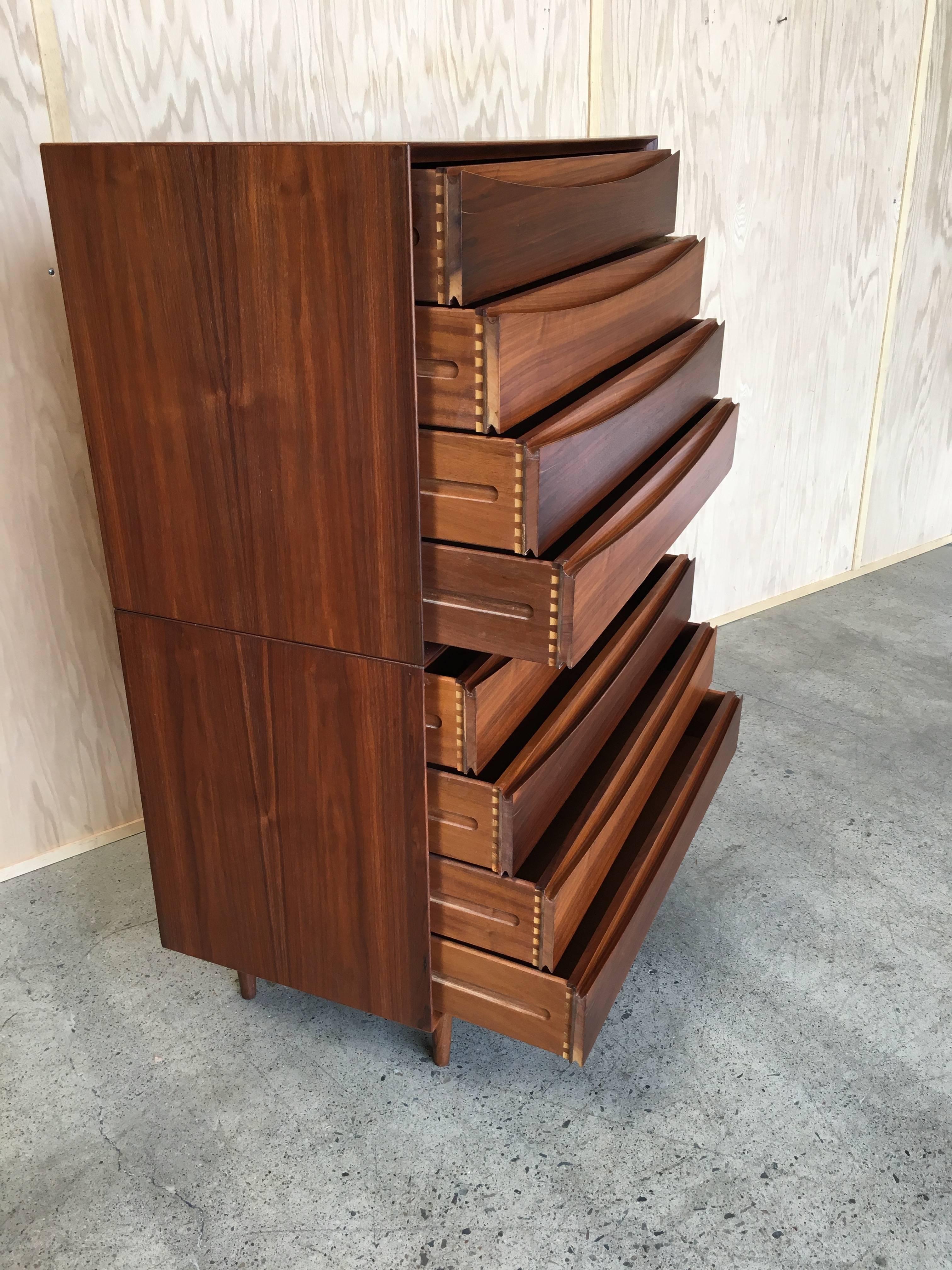 Danish Modern Stacked Chest by Arne Vodder 3