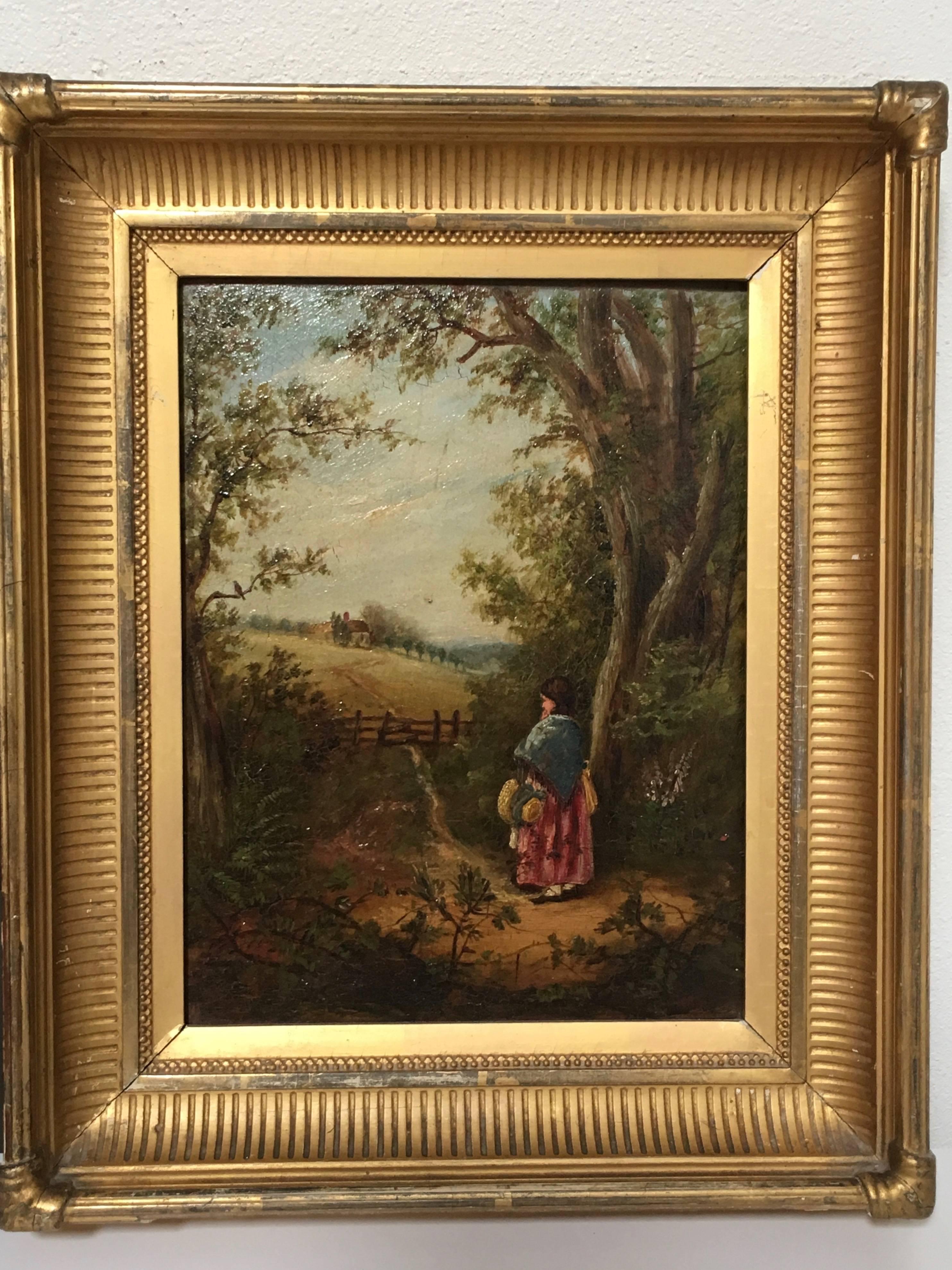 Pair of 19th Century, French Paintings In Good Condition In Denton, TX