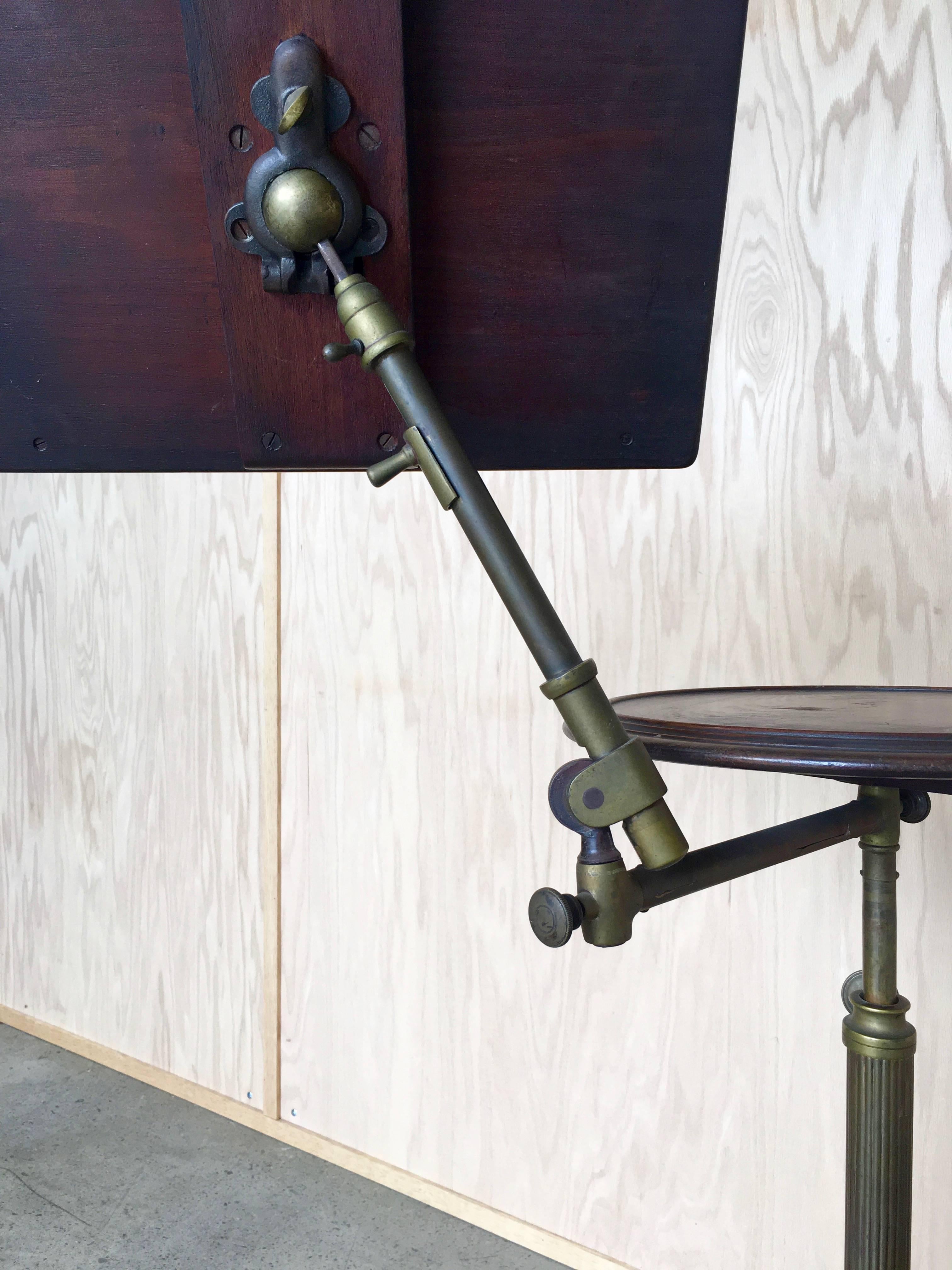 19th Century Mechanical Music Stand with Candle Table   MOVING SALE!!!! In Good Condition In Denton, TX
