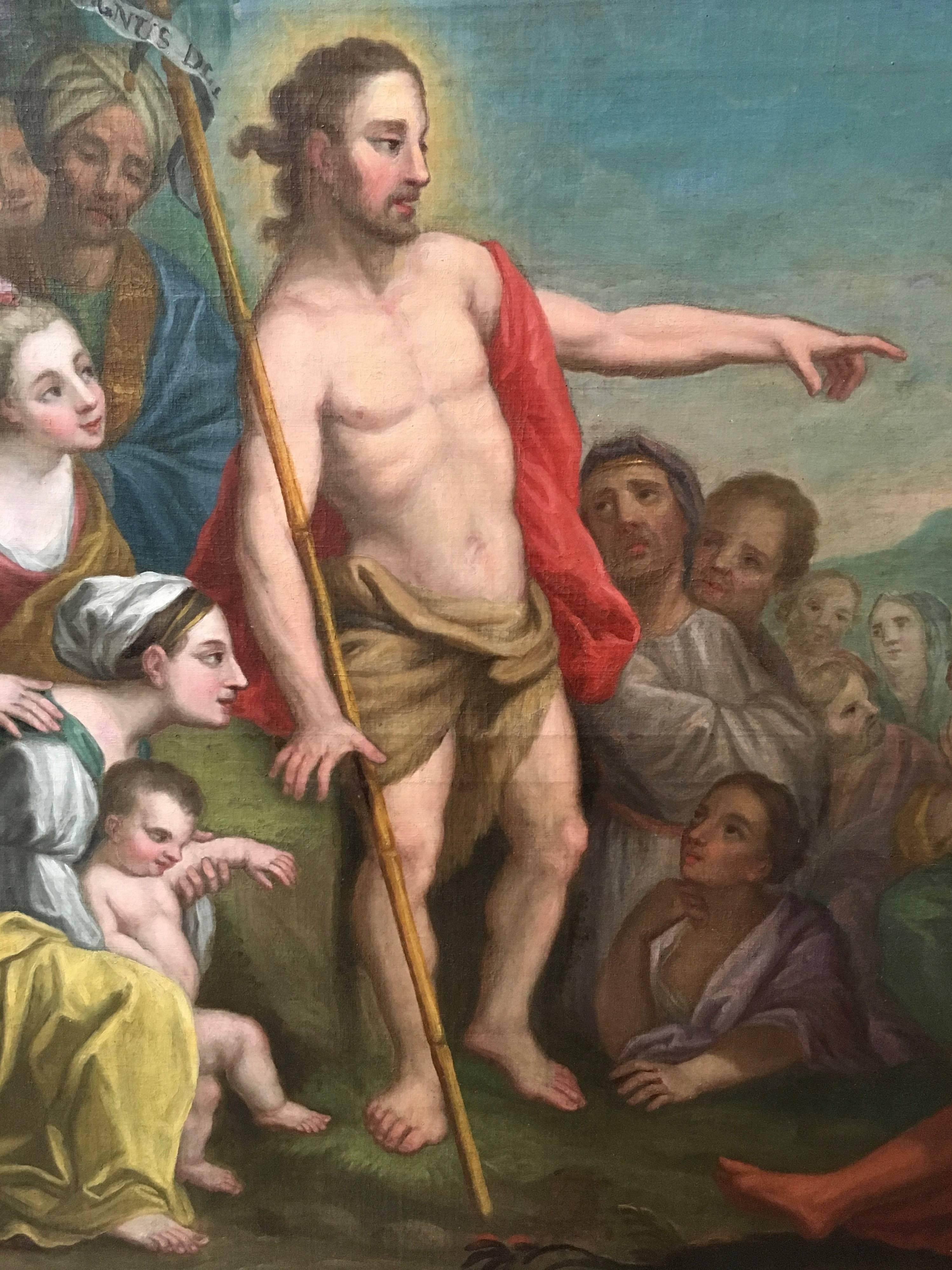 Canvas 18th Century Painting of St. Raymond Nonnatus MOVING SALE!