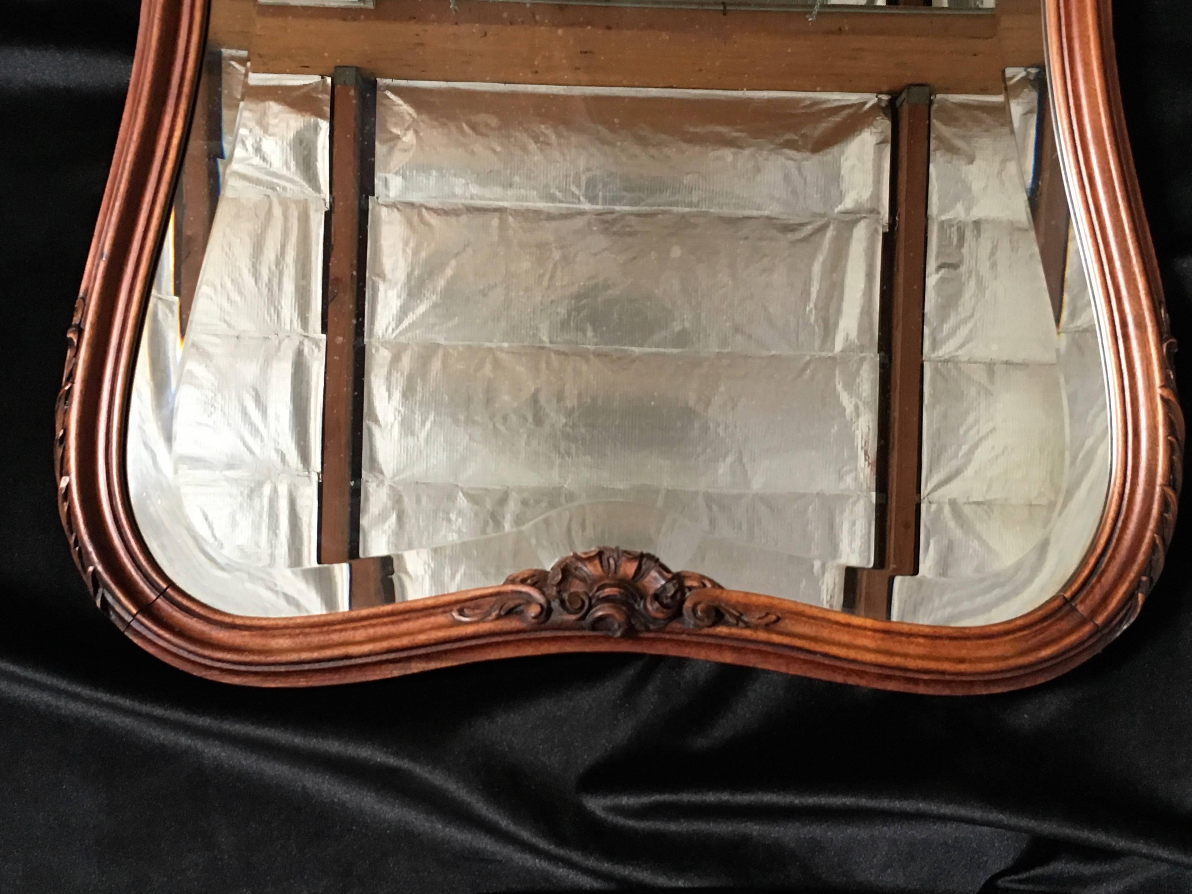 19th Century Louis XV Style Mirror In Good Condition In Denton, TX