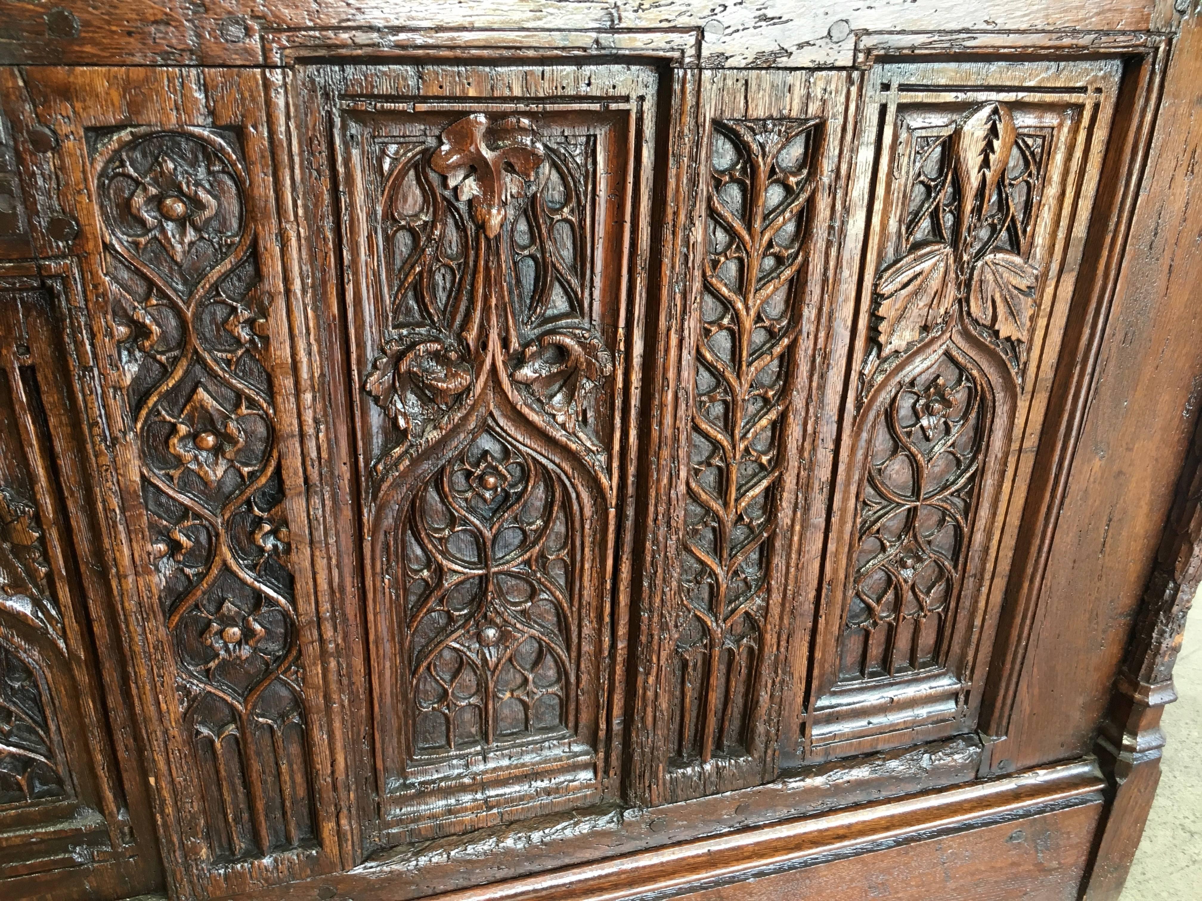 Iron Gothic Desk Converted from a Chest