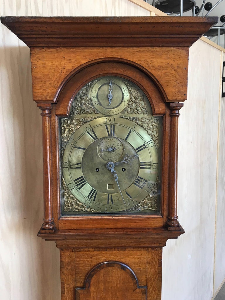 18th Century Longcase 8 Day time and strike Clock by Joseph Bowles