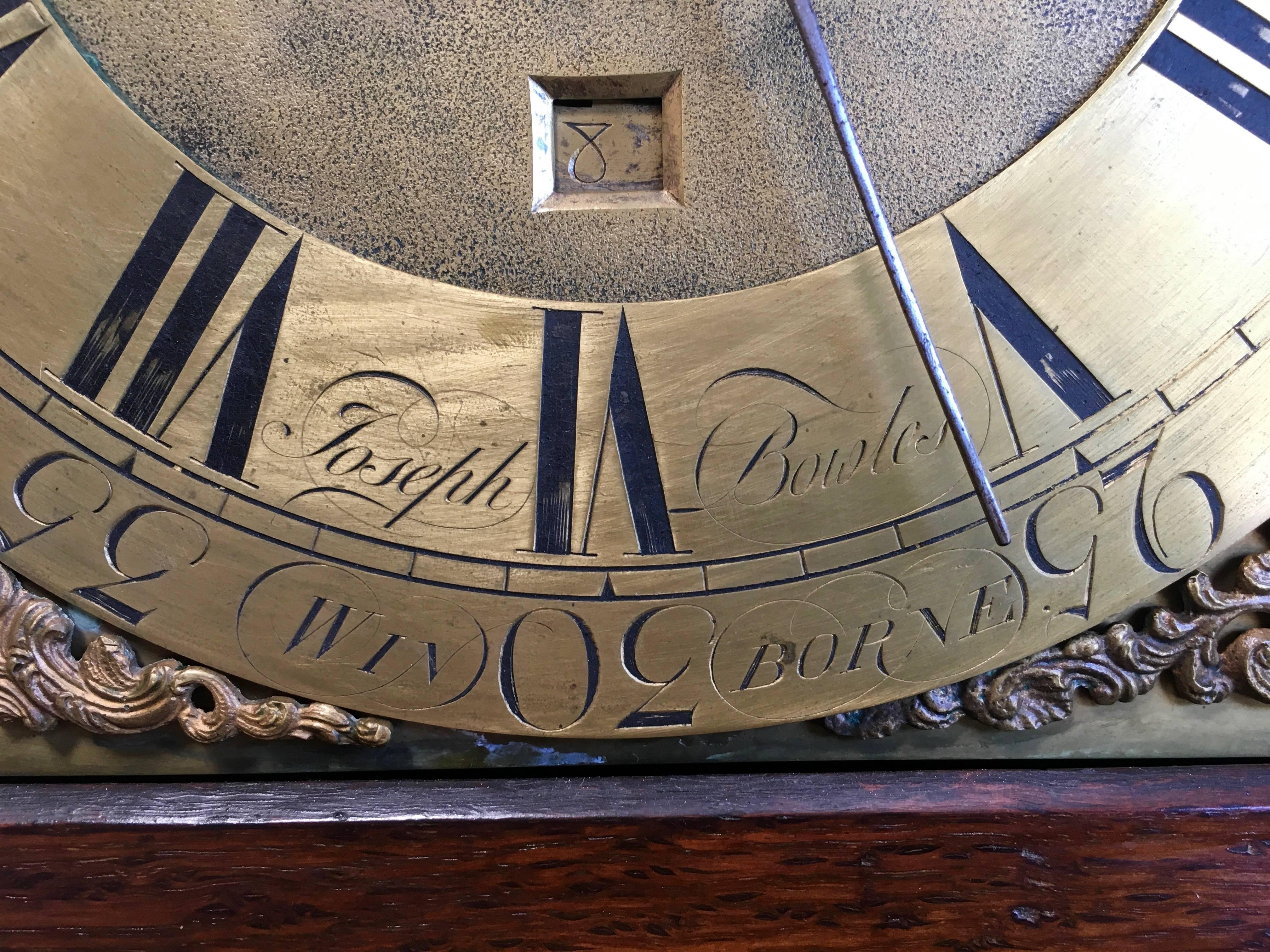 18th Century Longcase  8 Day time & strike  Clock by Joseph Bowles  MOVING SALE! 1