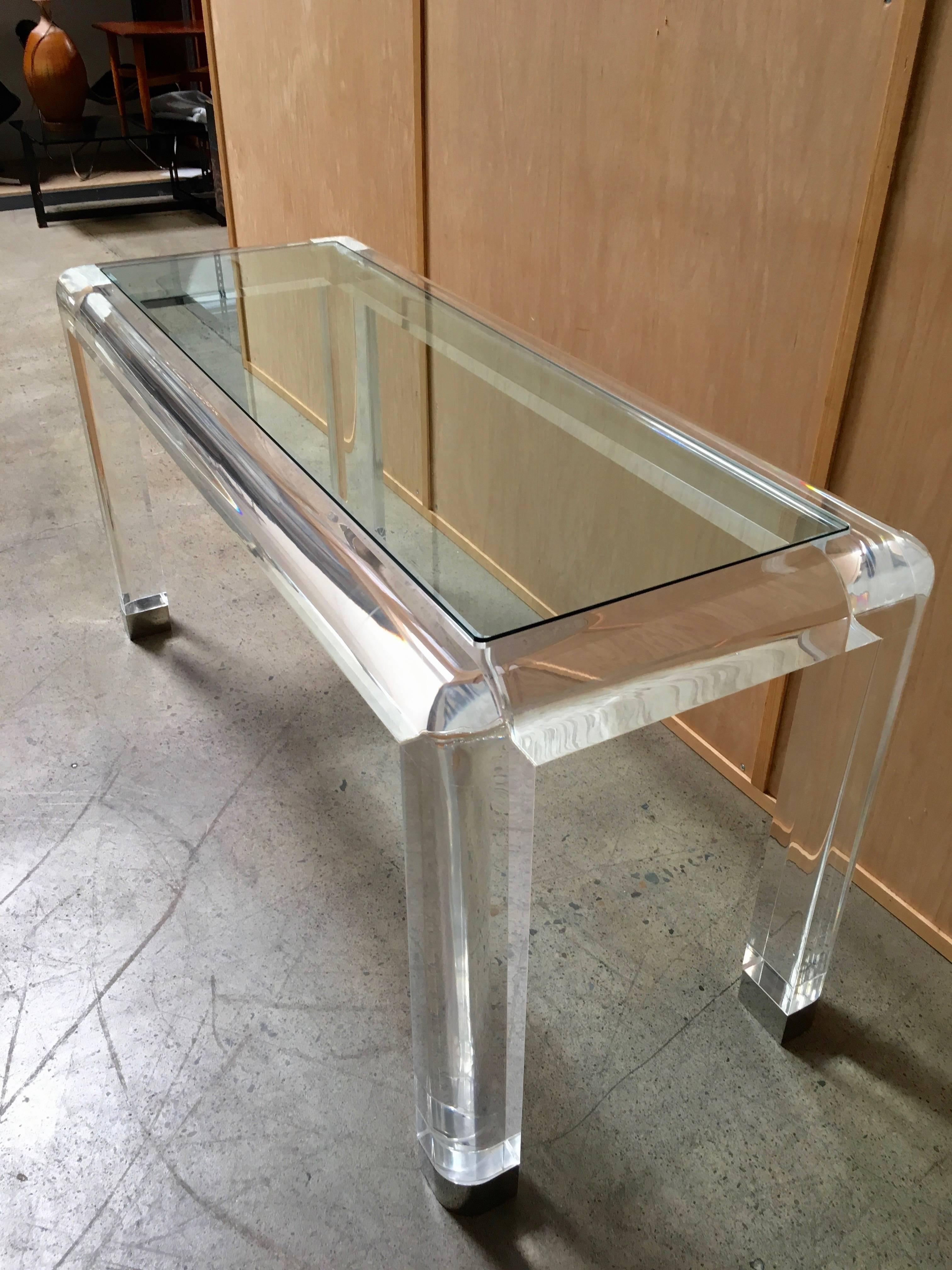 American 20th Century Lucite Console Table