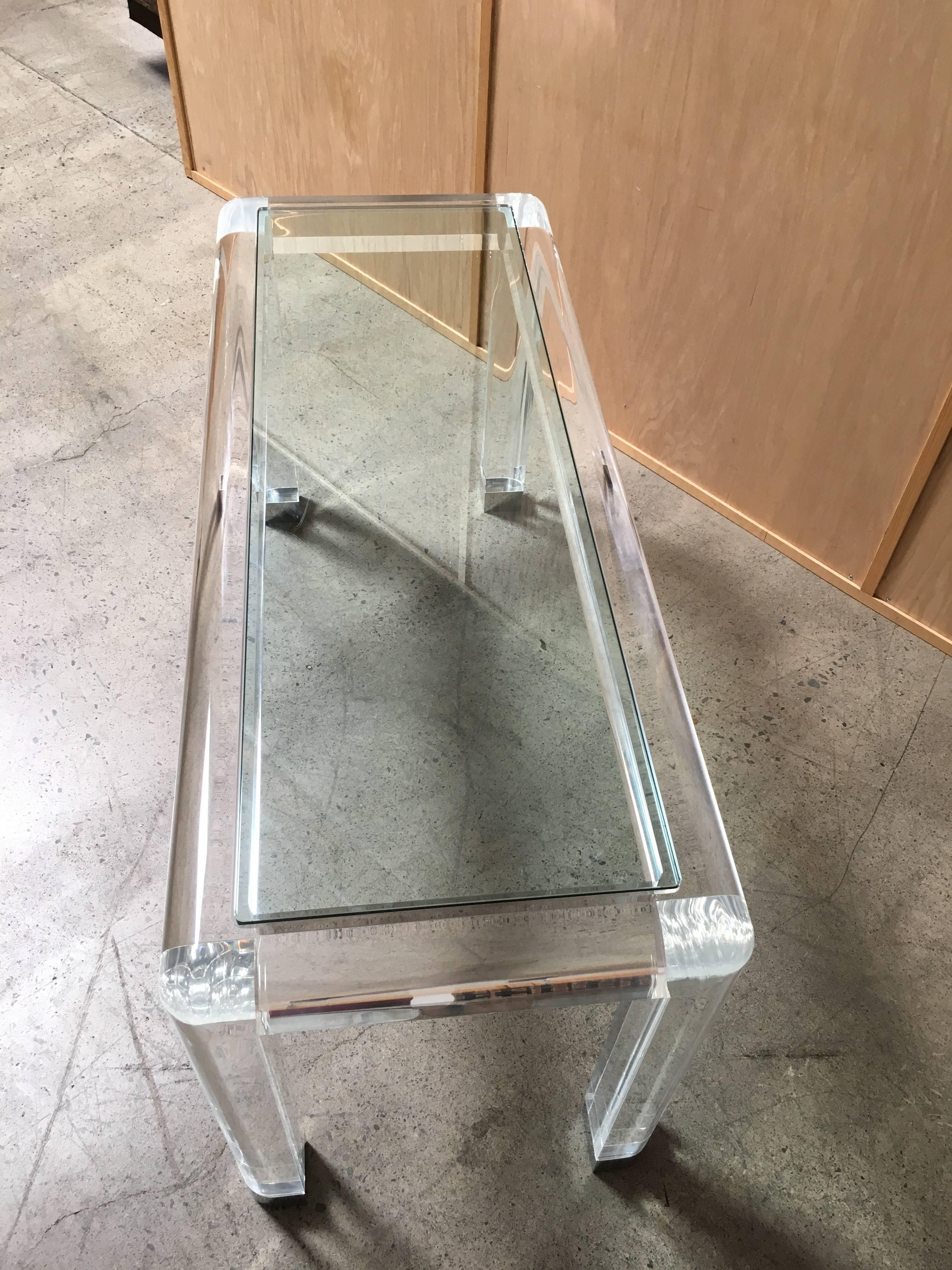 20th Century Lucite Console Table 1