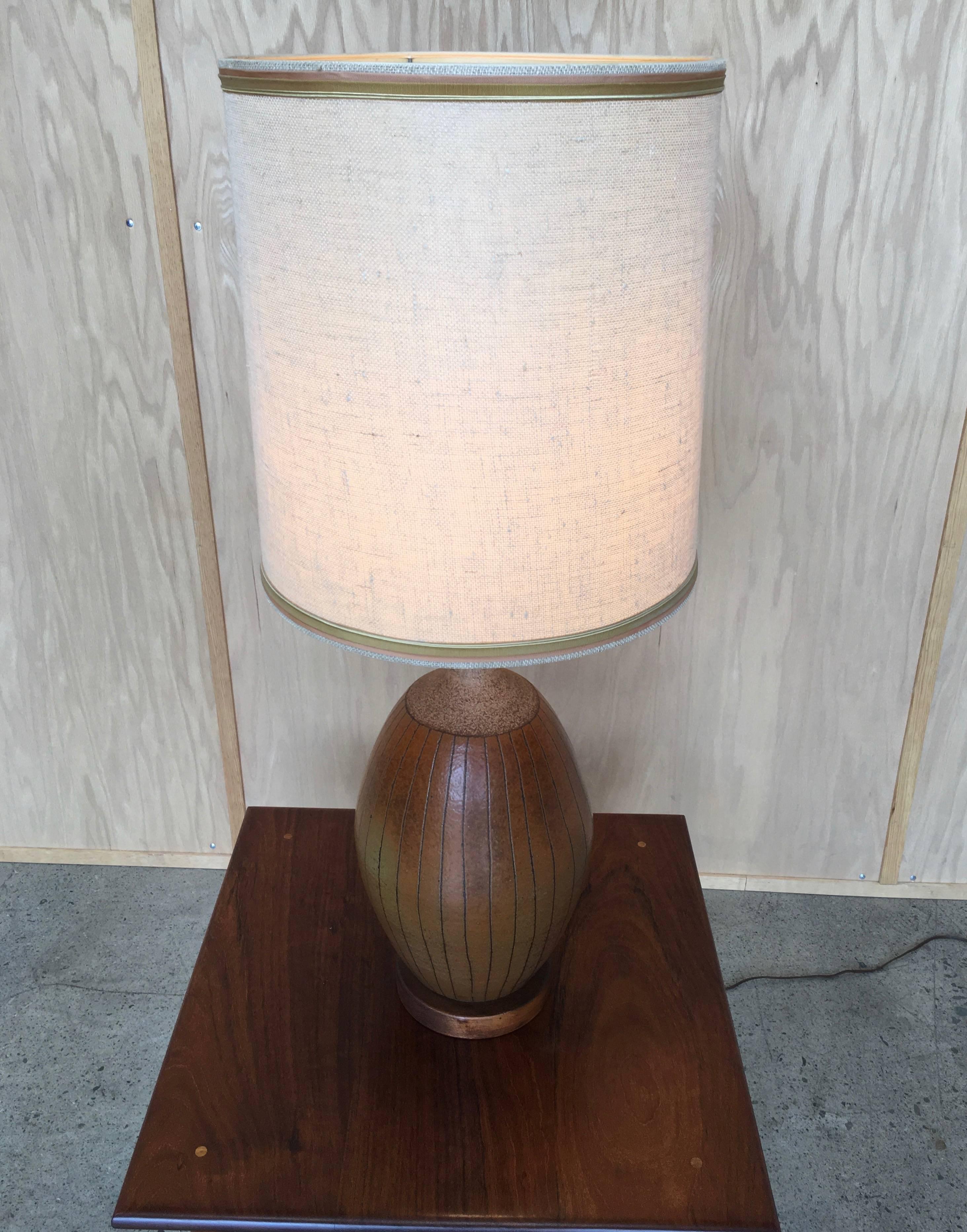 1960s, Table Lamp by Brent Bennett In Good Condition In Denton, TX