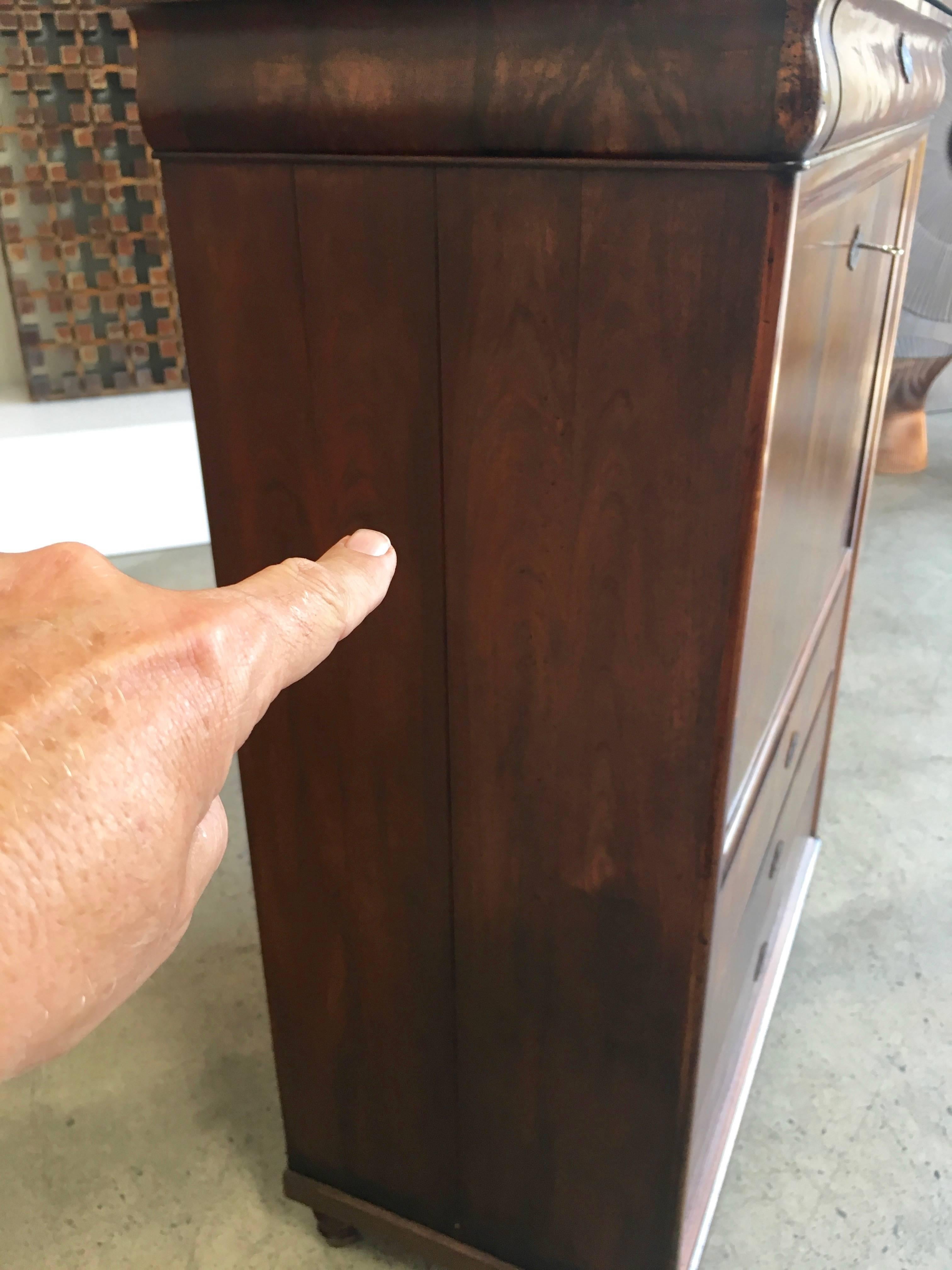 19th Century Biedermeier Fall Front Secretary or Chest  MOVING SALE! In Good Condition In Denton, TX
