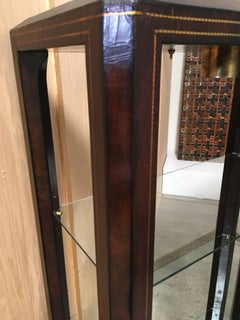 Leather Wrapped Etageres by Maitland Smith