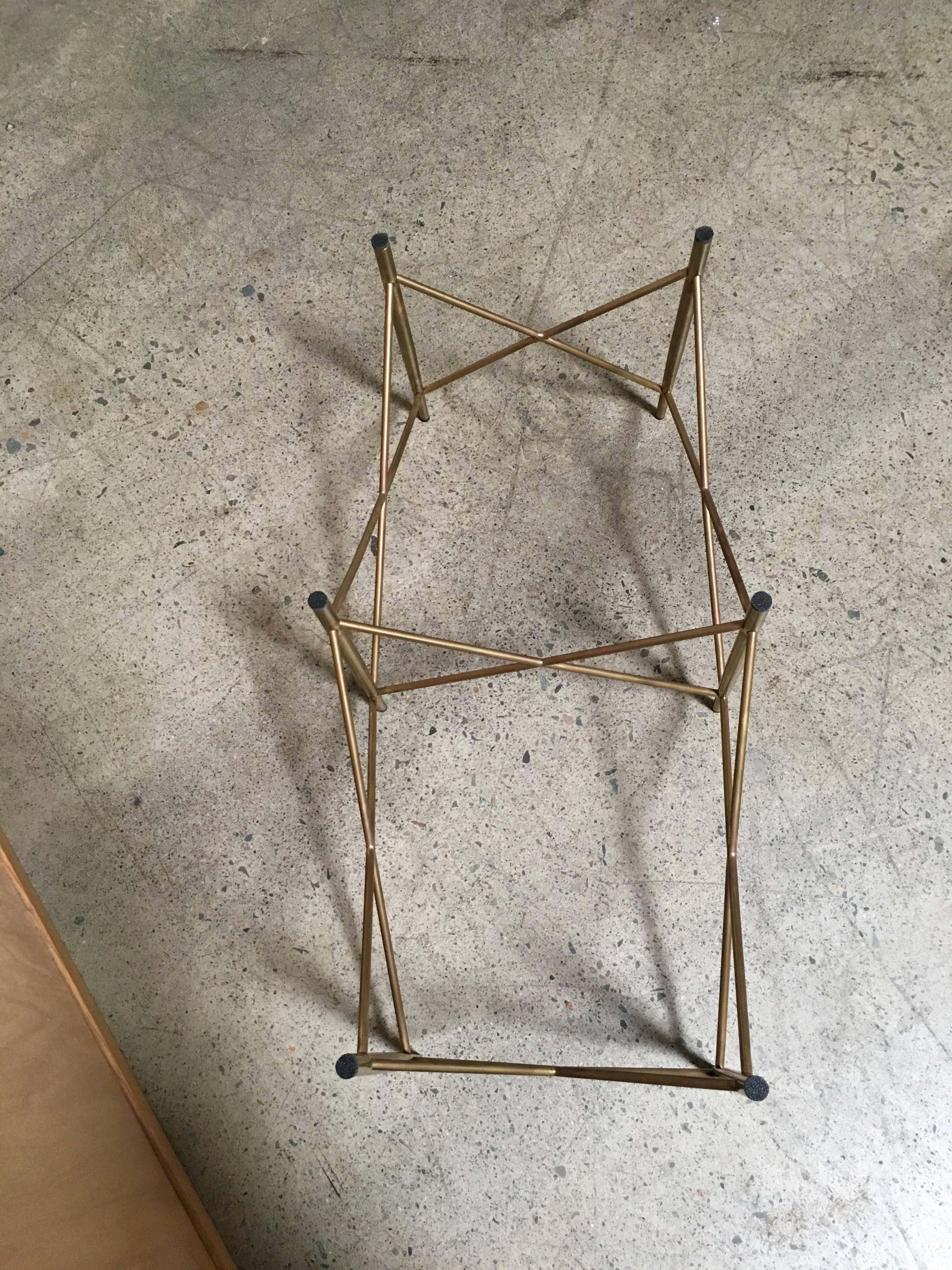geometric table base