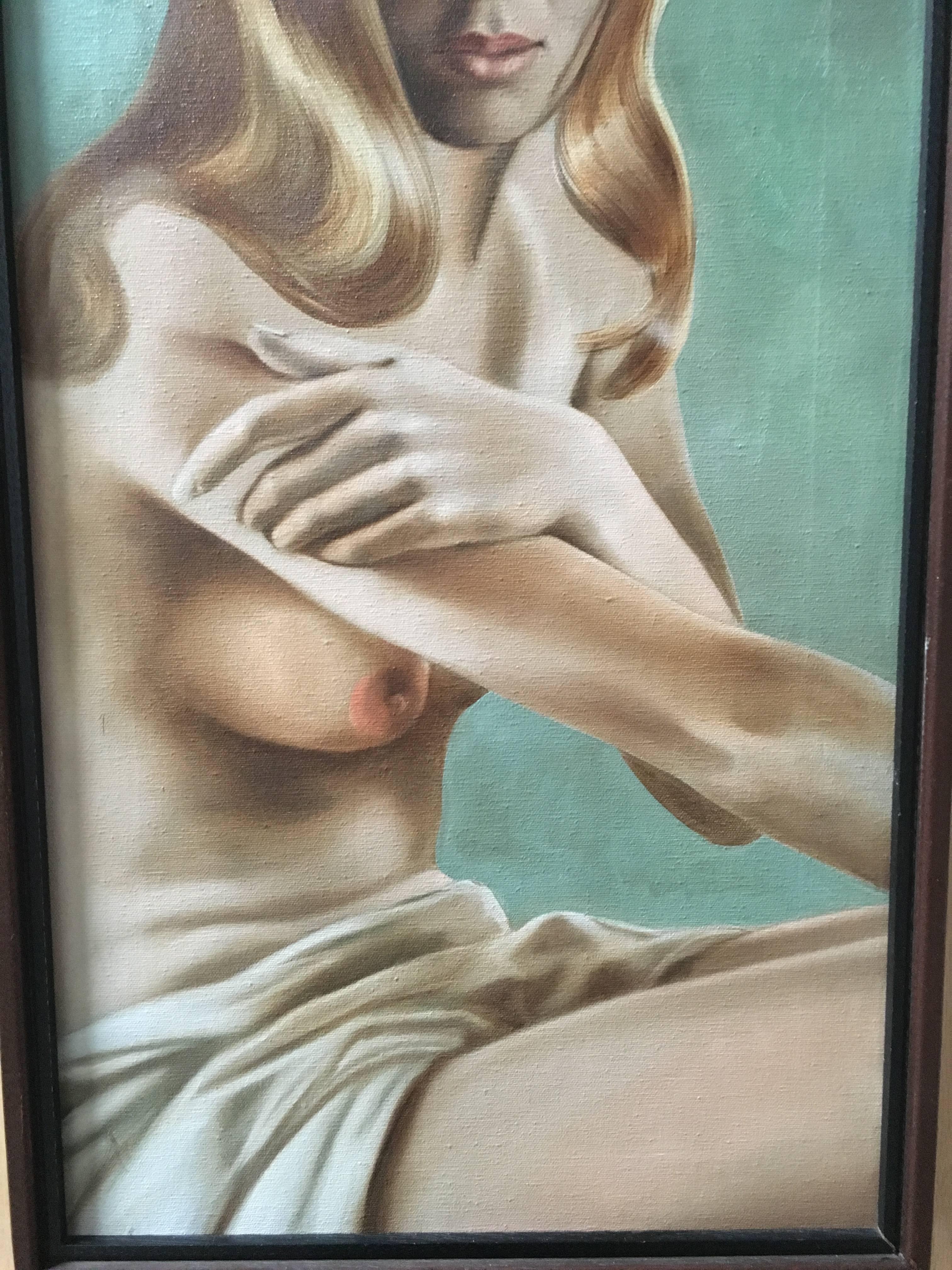 Nude Oil Painting by Lynn Lupetti In Good Condition In Denton, TX