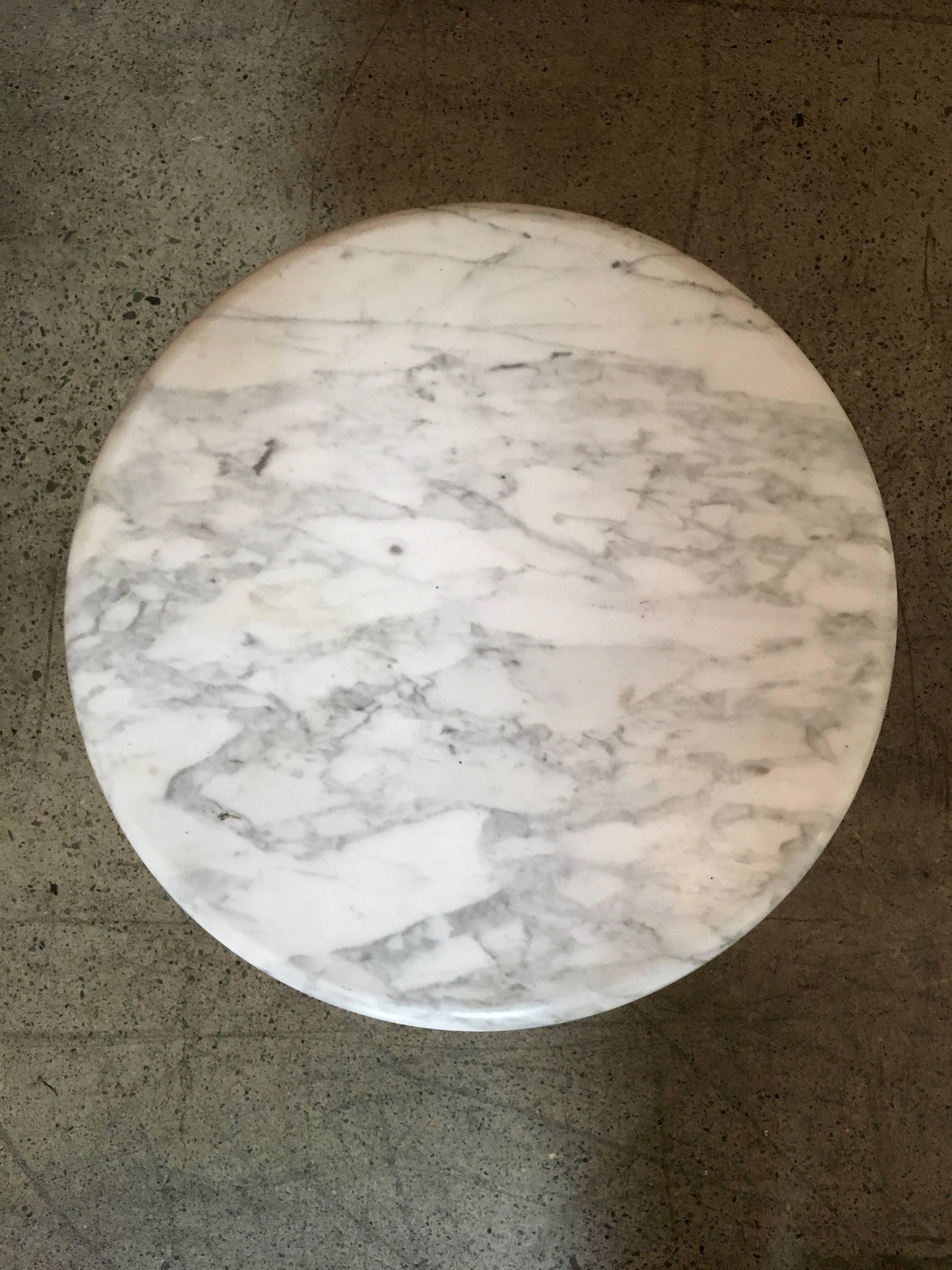 Mid-Century Modern Laverne Marble-Top Stem Table For Sale