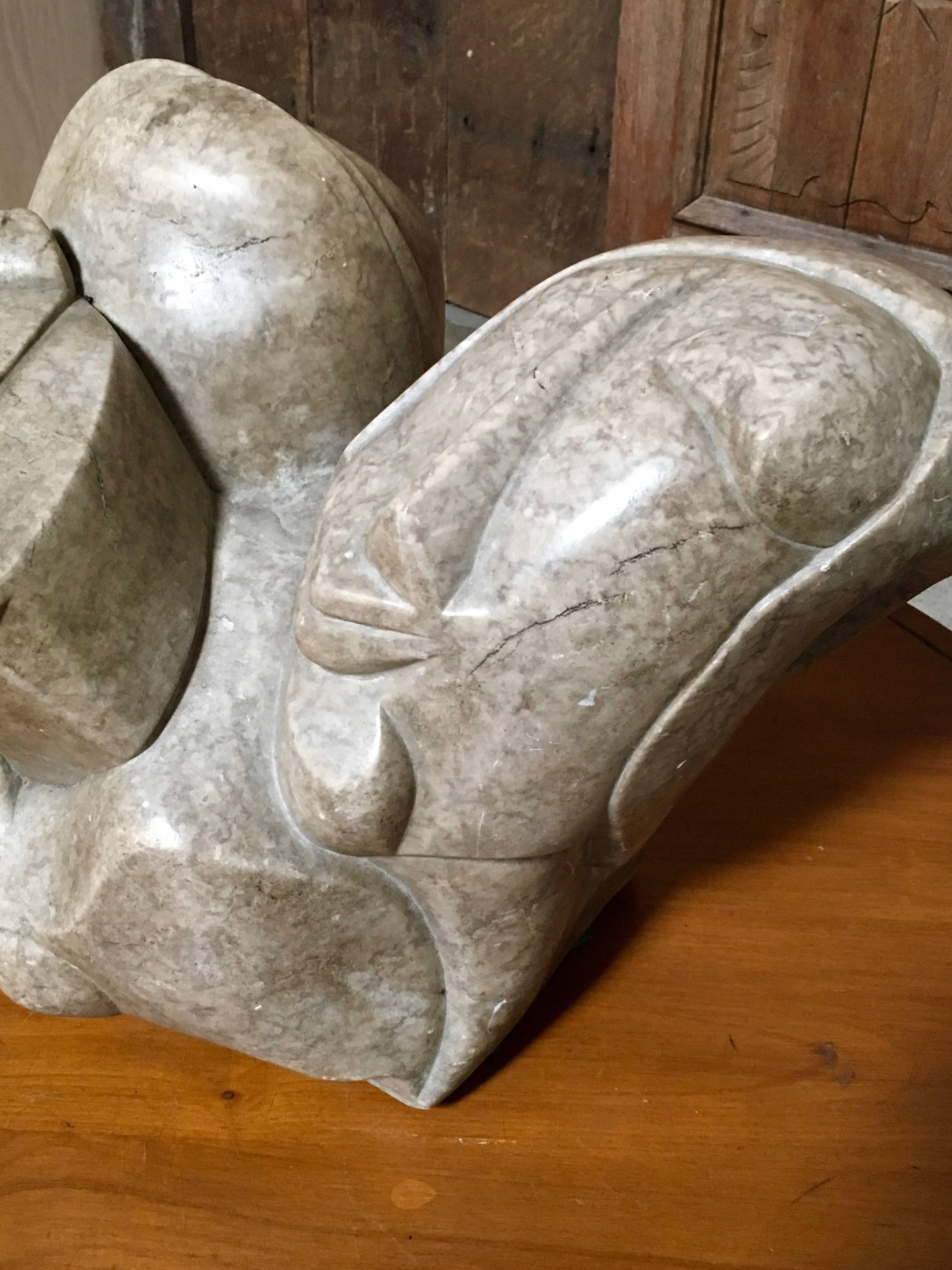 Mid-Century Modern Sculpture abstraite en marbre du 20e siècle en vente