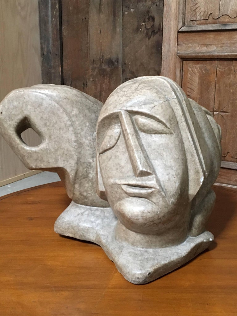 20th Century Abstract Marble Sculpture For Sale at 1stDibs