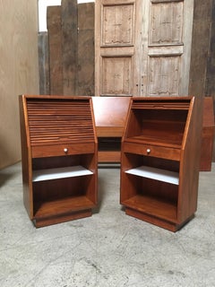 Massive Kipp Stewart Kingsize Headboard and Nightstands