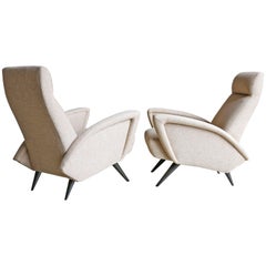 Sculptural Italian Lounge Chairs