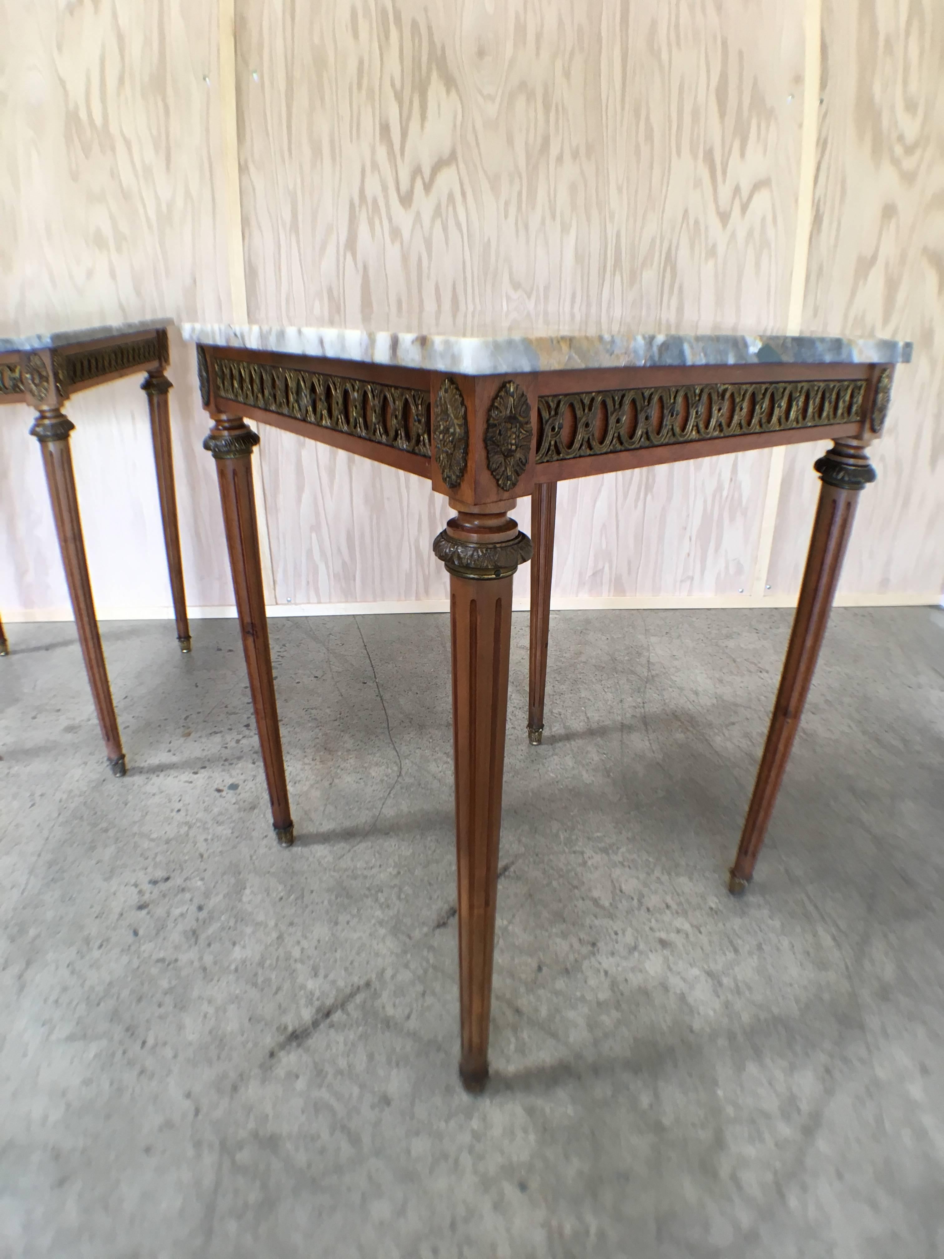 Pair of Louis XVI Style Tables In Good Condition In Denton, TX