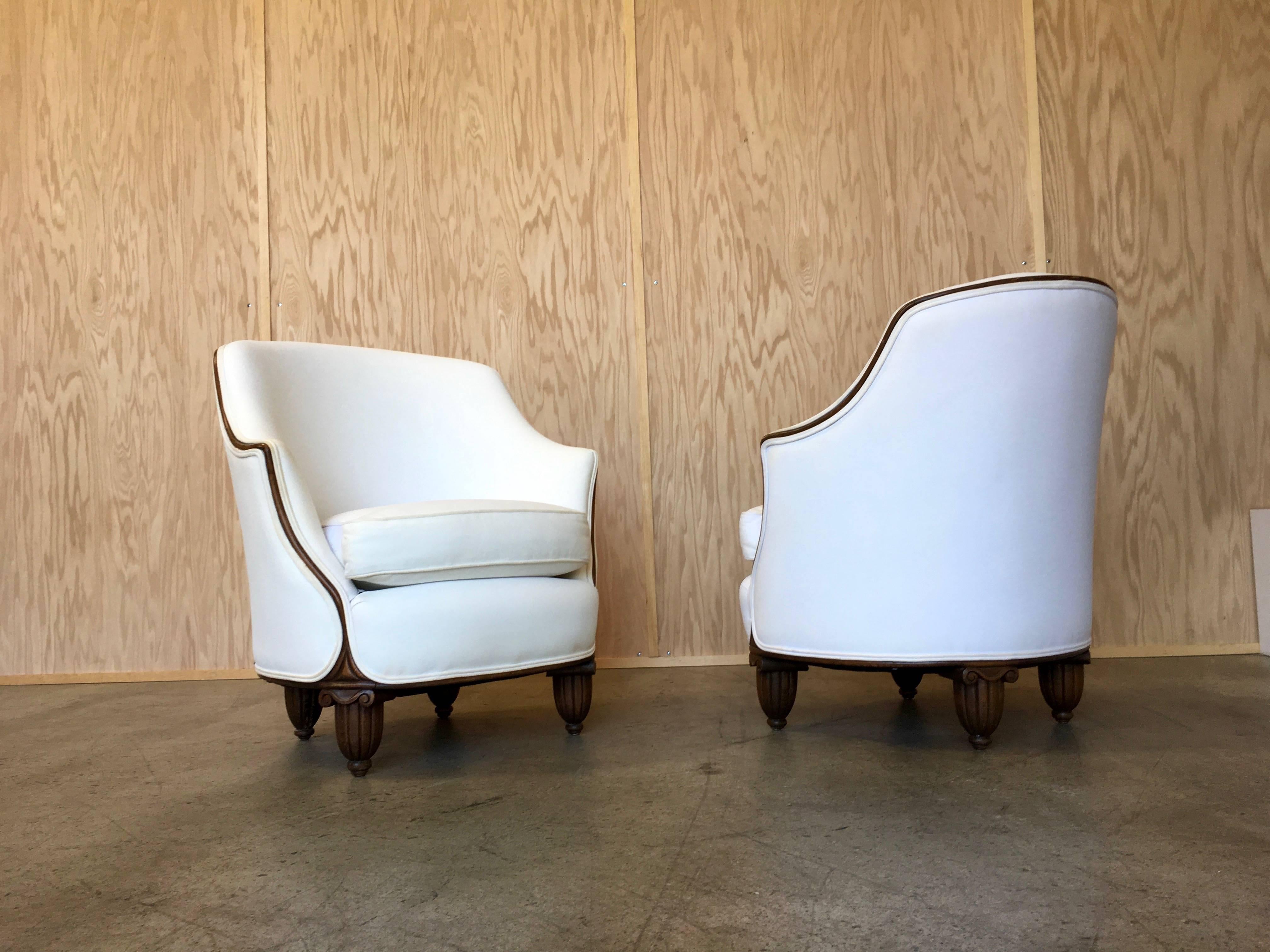 Pair of Art Deco Lounge Chairs 3