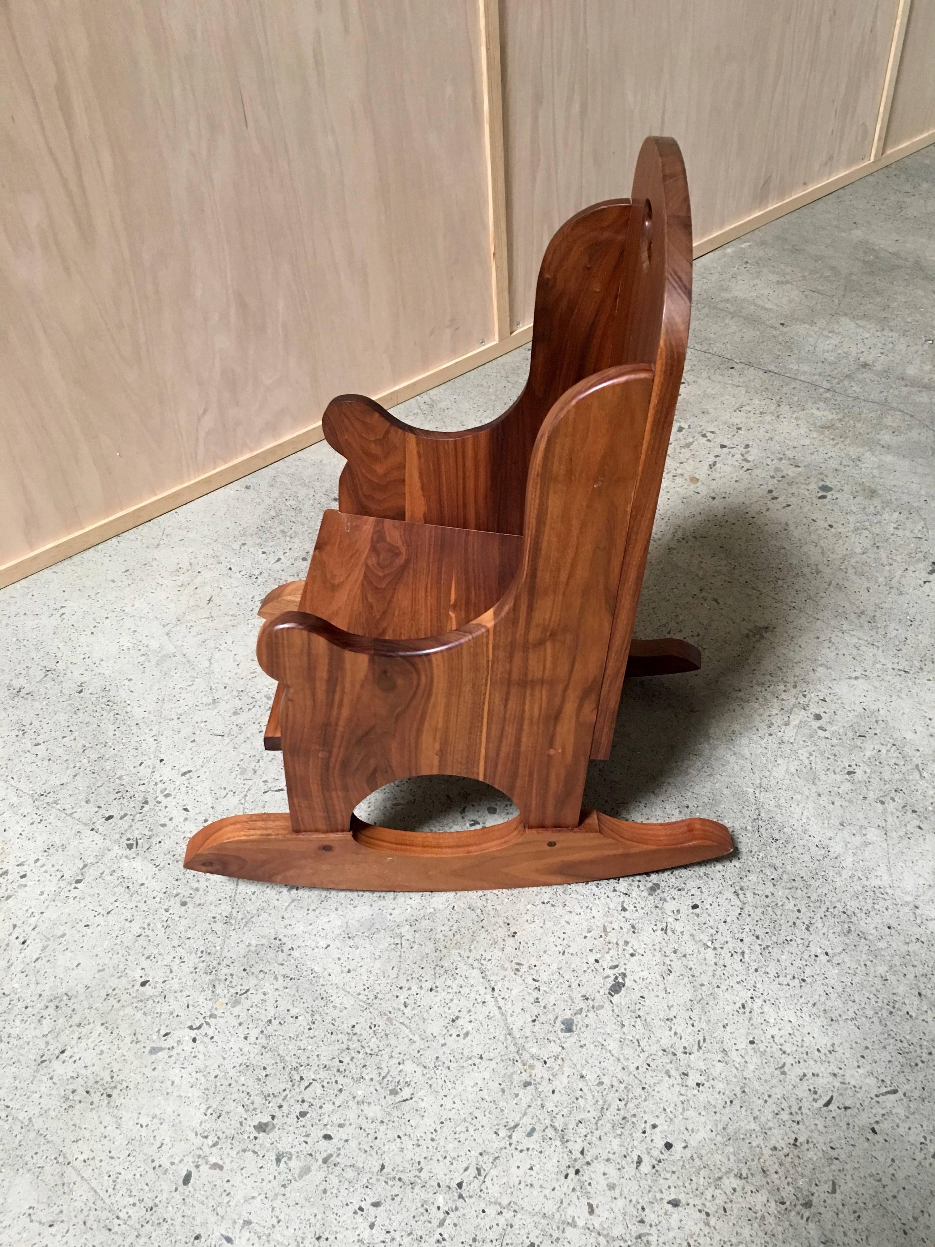 Walnut Studio Crafted Childs Rocking Chair   MOVING SALE!!!!