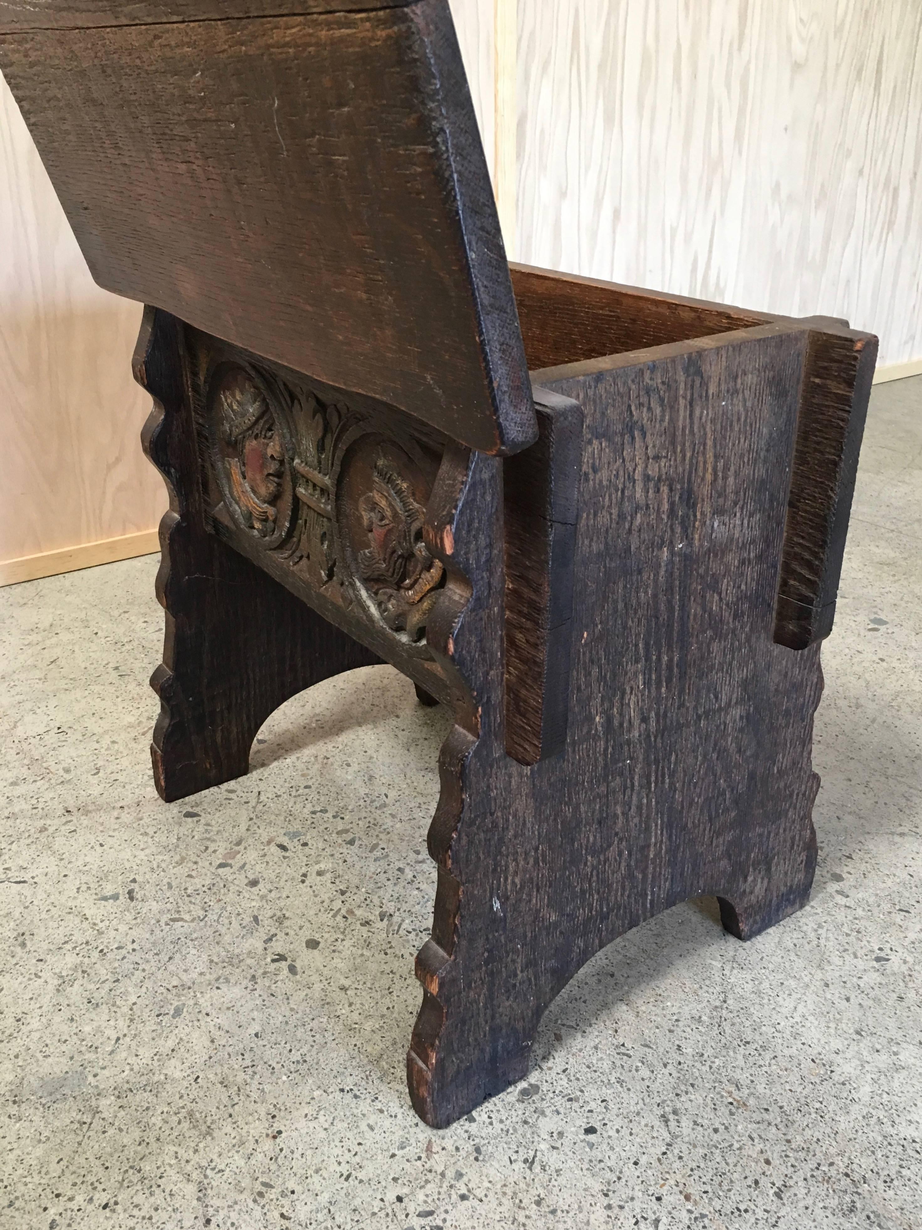 Tuscan Style Side Stool In Good Condition In Denton, TX