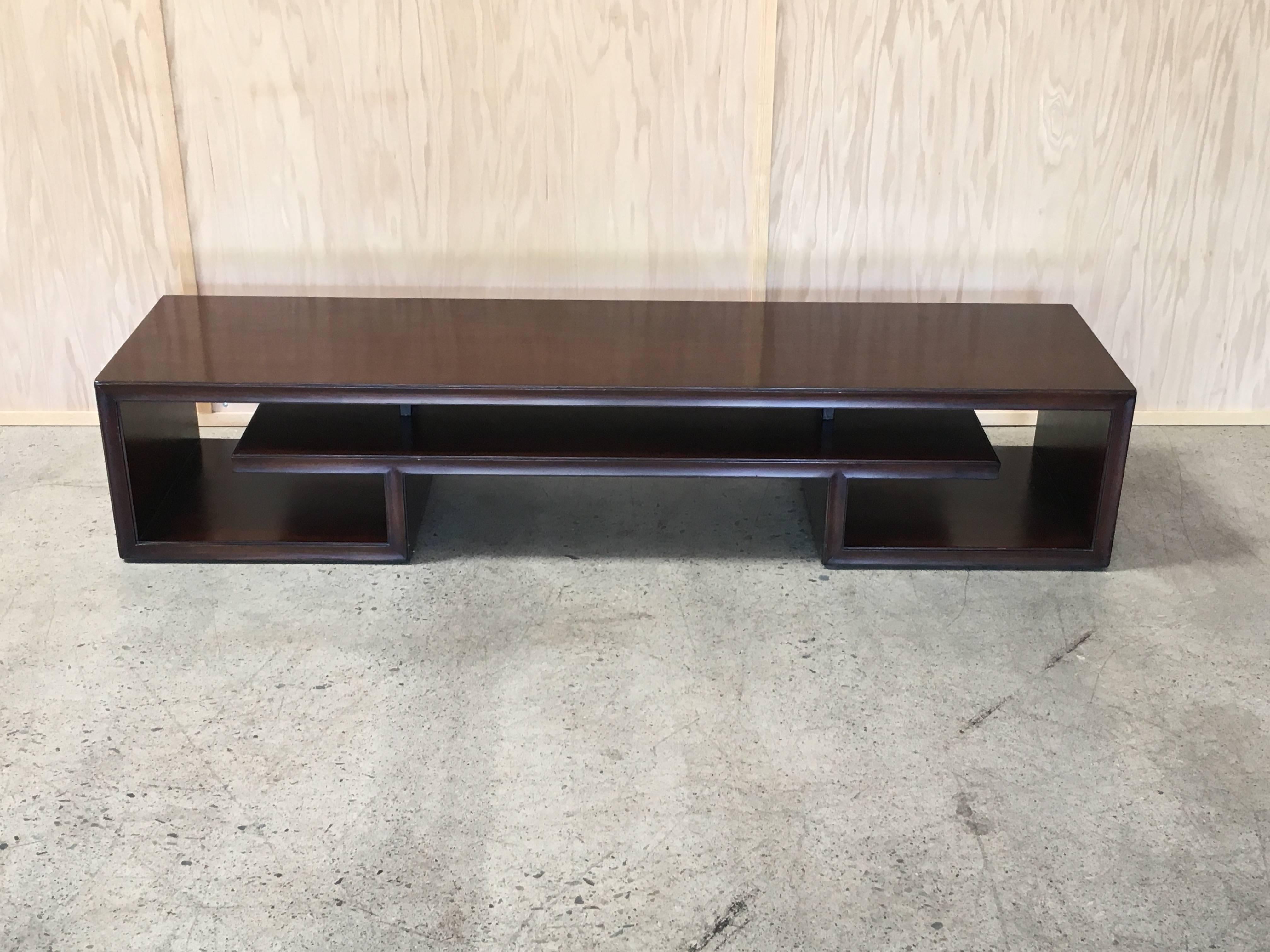 Paul Frankl Solid Mahogany Bench 1