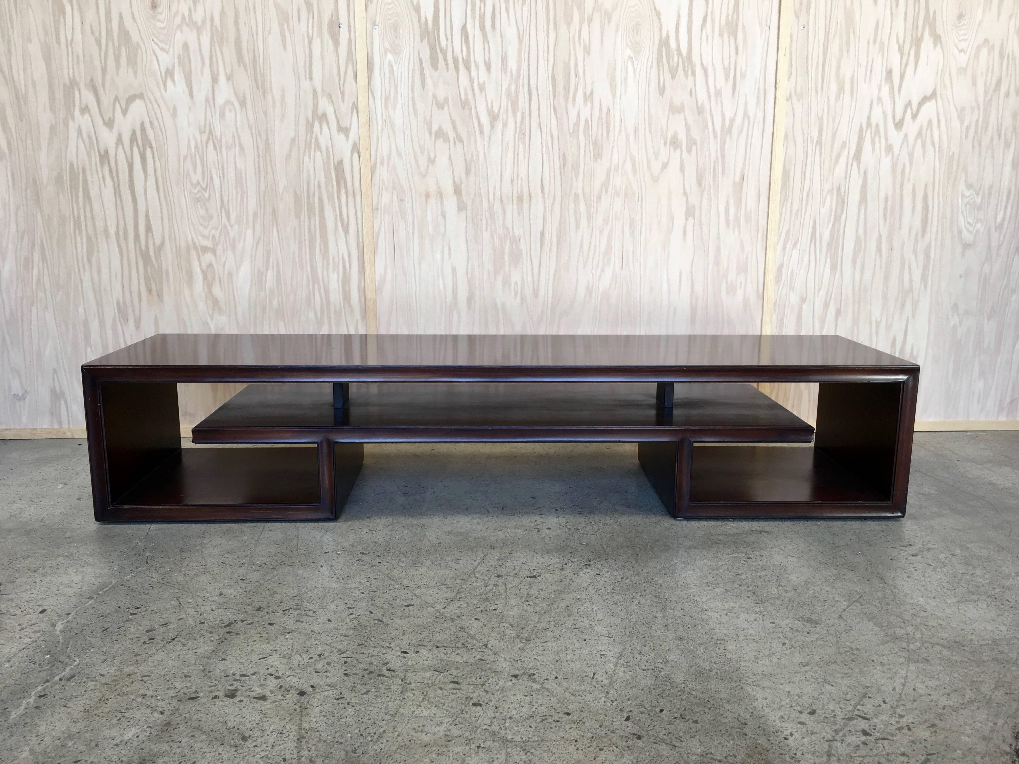 Paul Frankl solid mahogany bench.coffee table