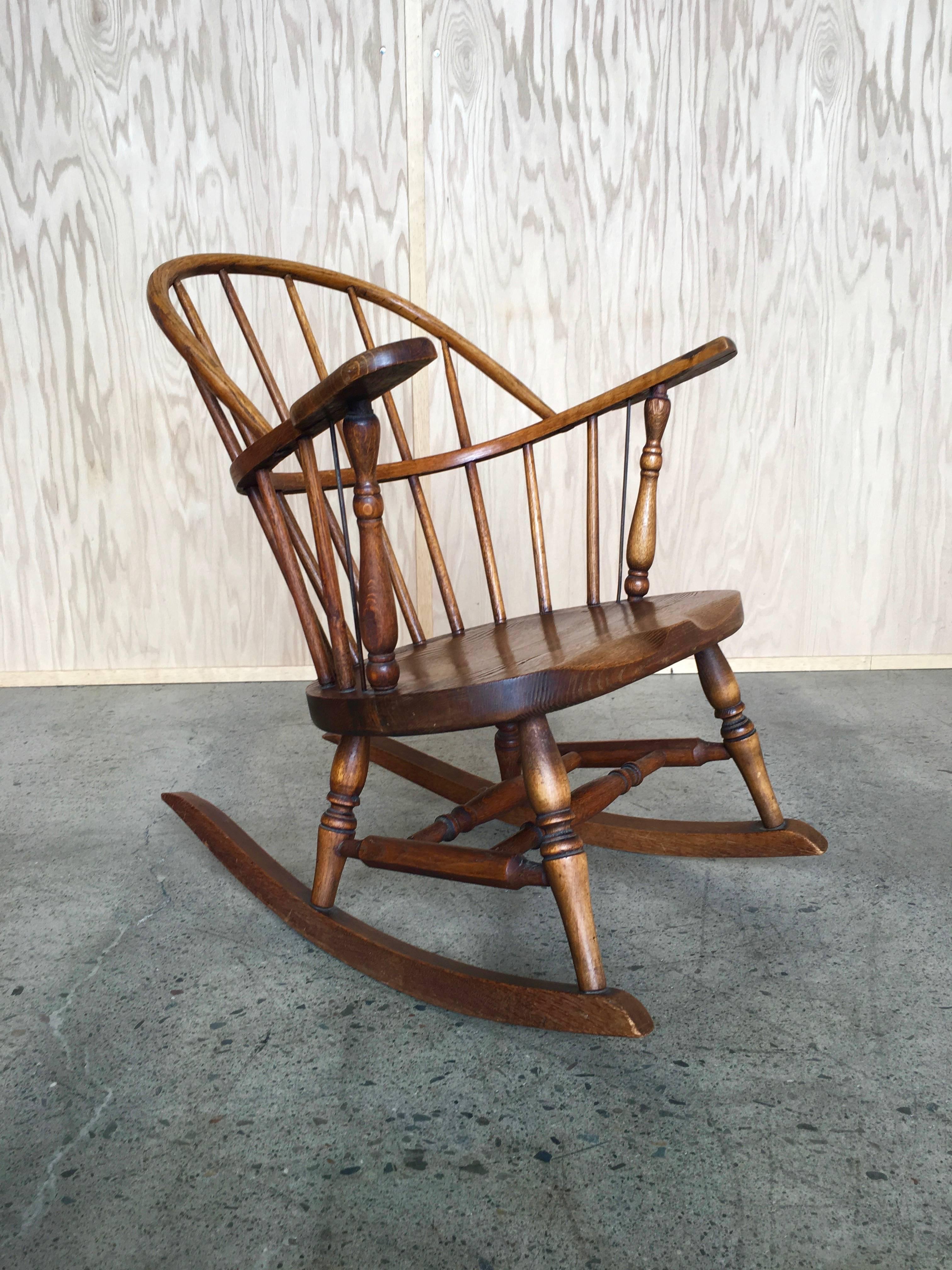 Windsor childs rocking chair by H.P. Atkinson & Sons.