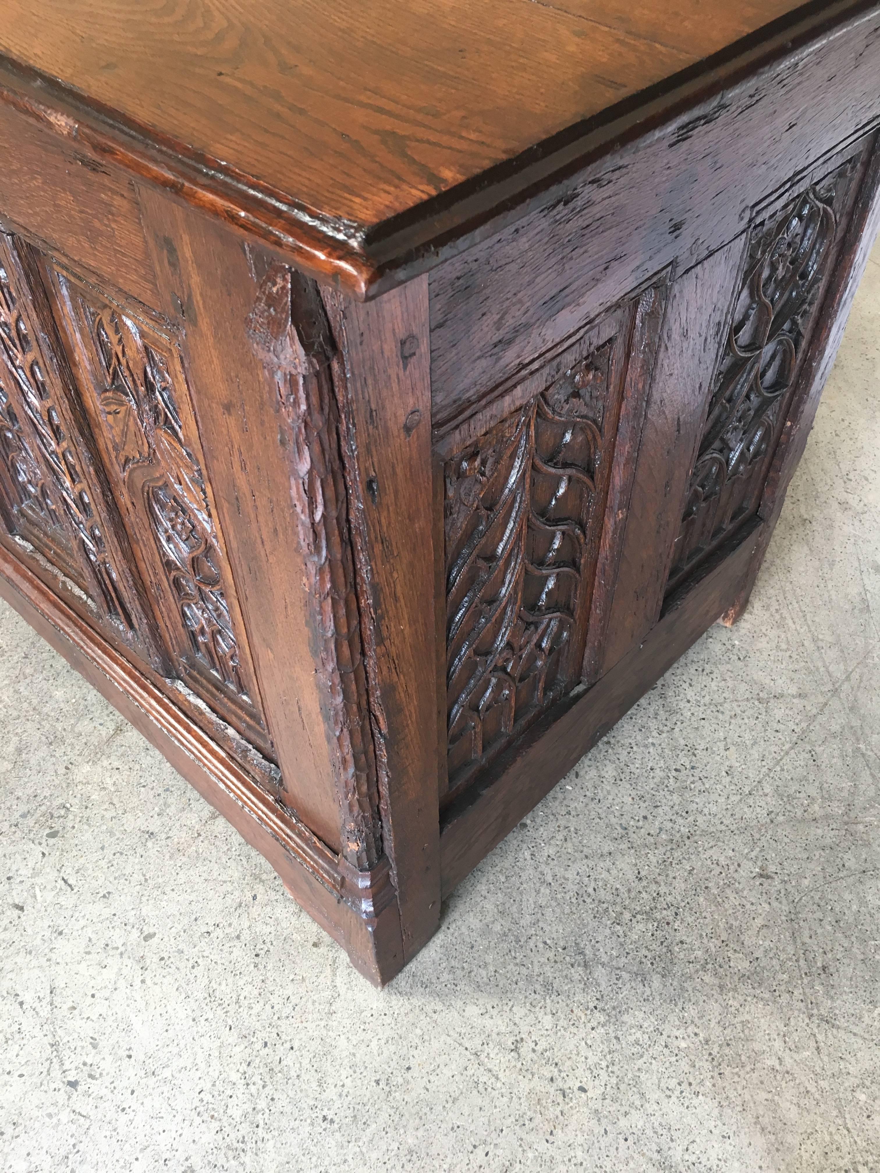 Gothic Desk Converted from a Chest 3