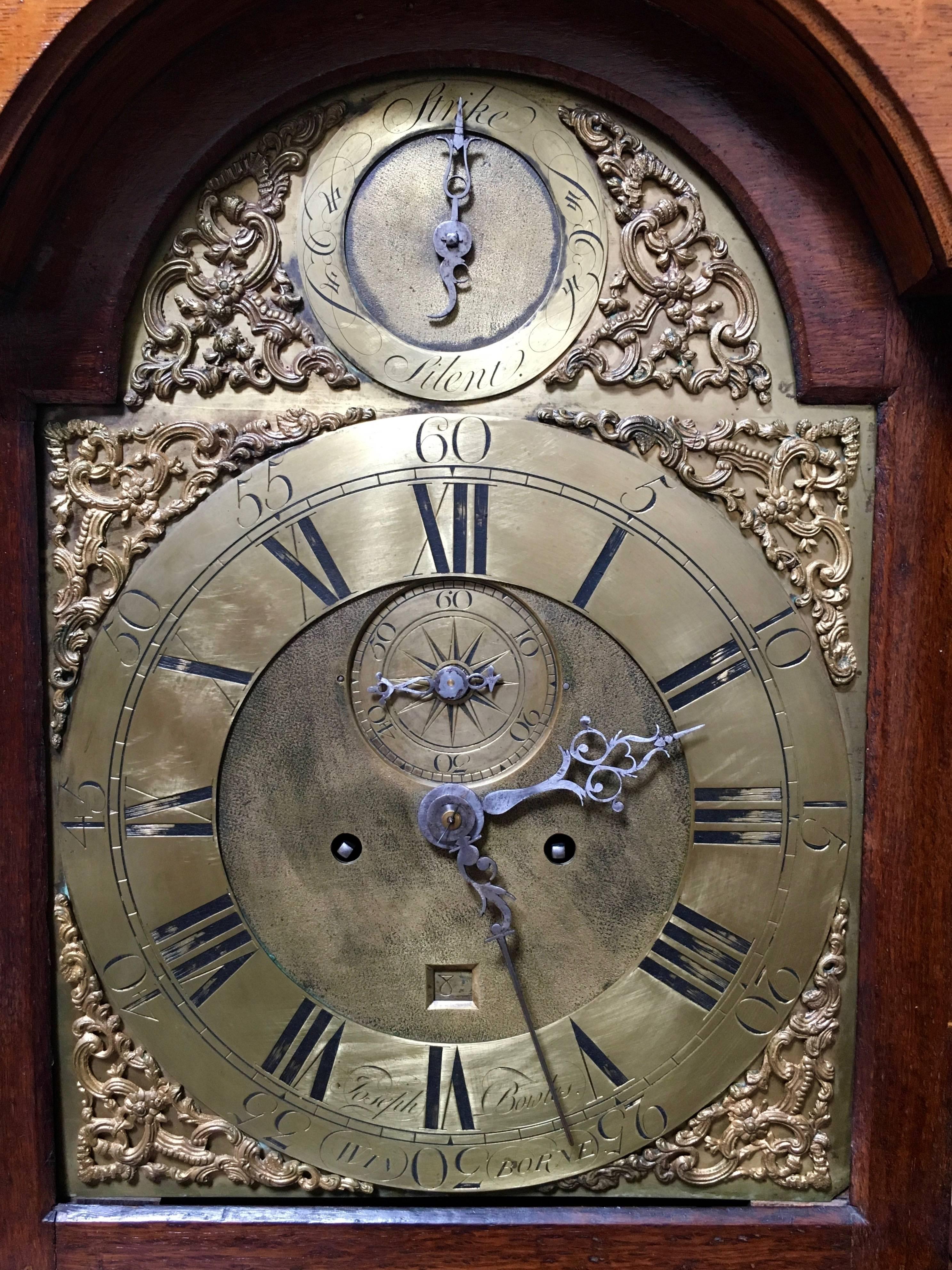 18th Century Longcase  8 Day time & strike  Clock by Joseph Bowles  MOVING SALE! 4
