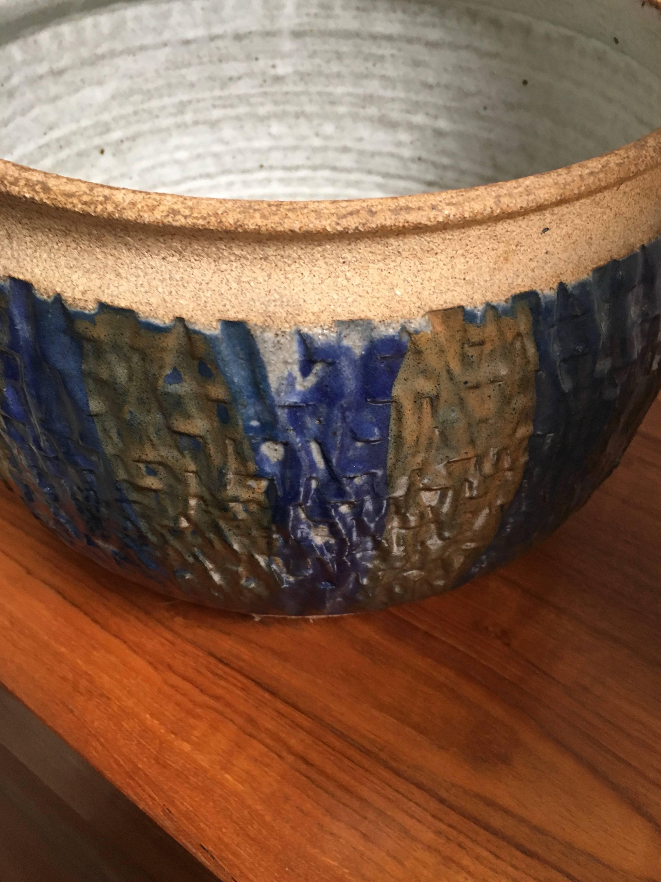 Mid-Century Modern 20th Century, Ceramic Bowl by Brent Bennett For Sale