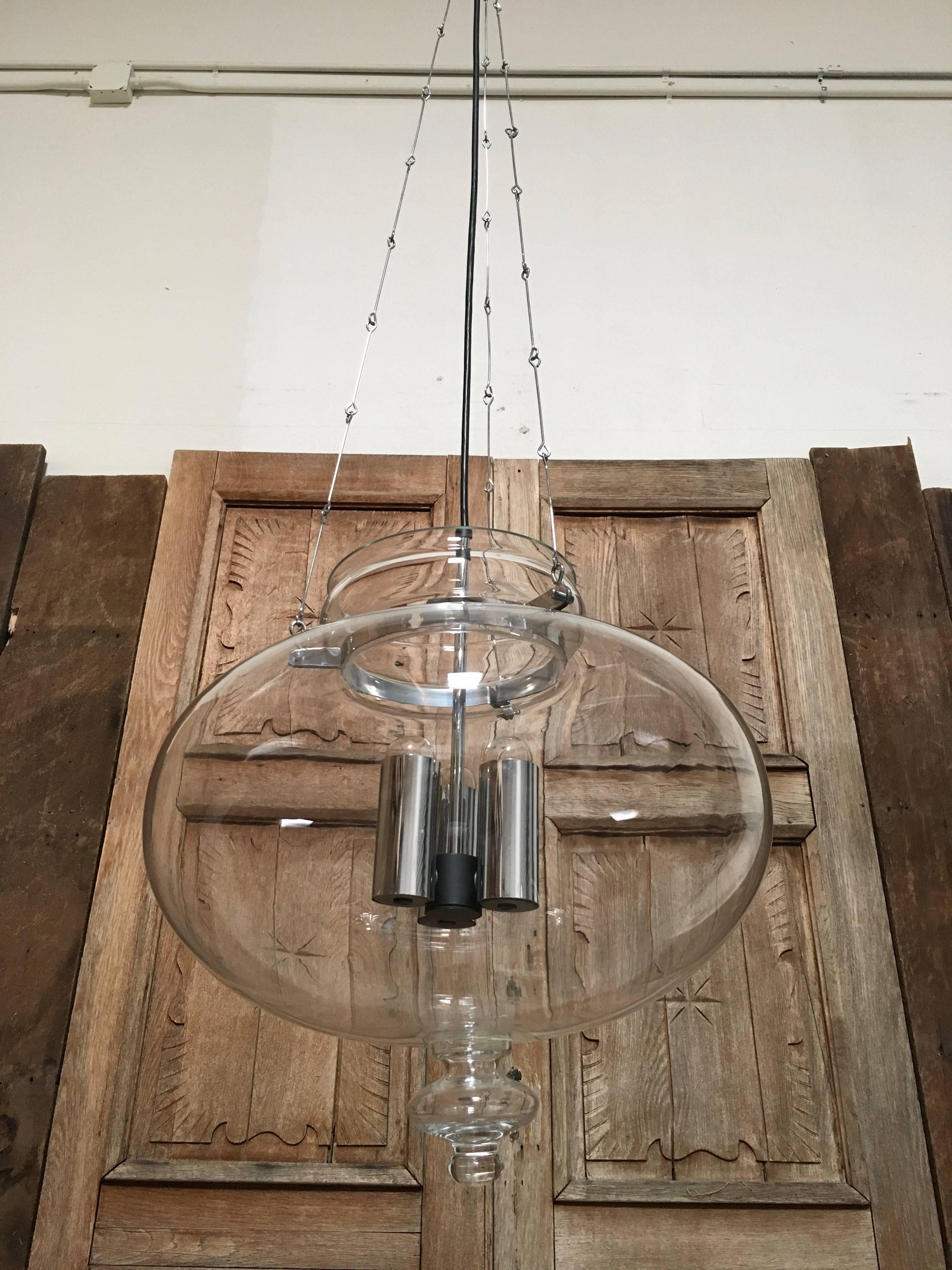Glass Pendant Light by Koch & Lowy