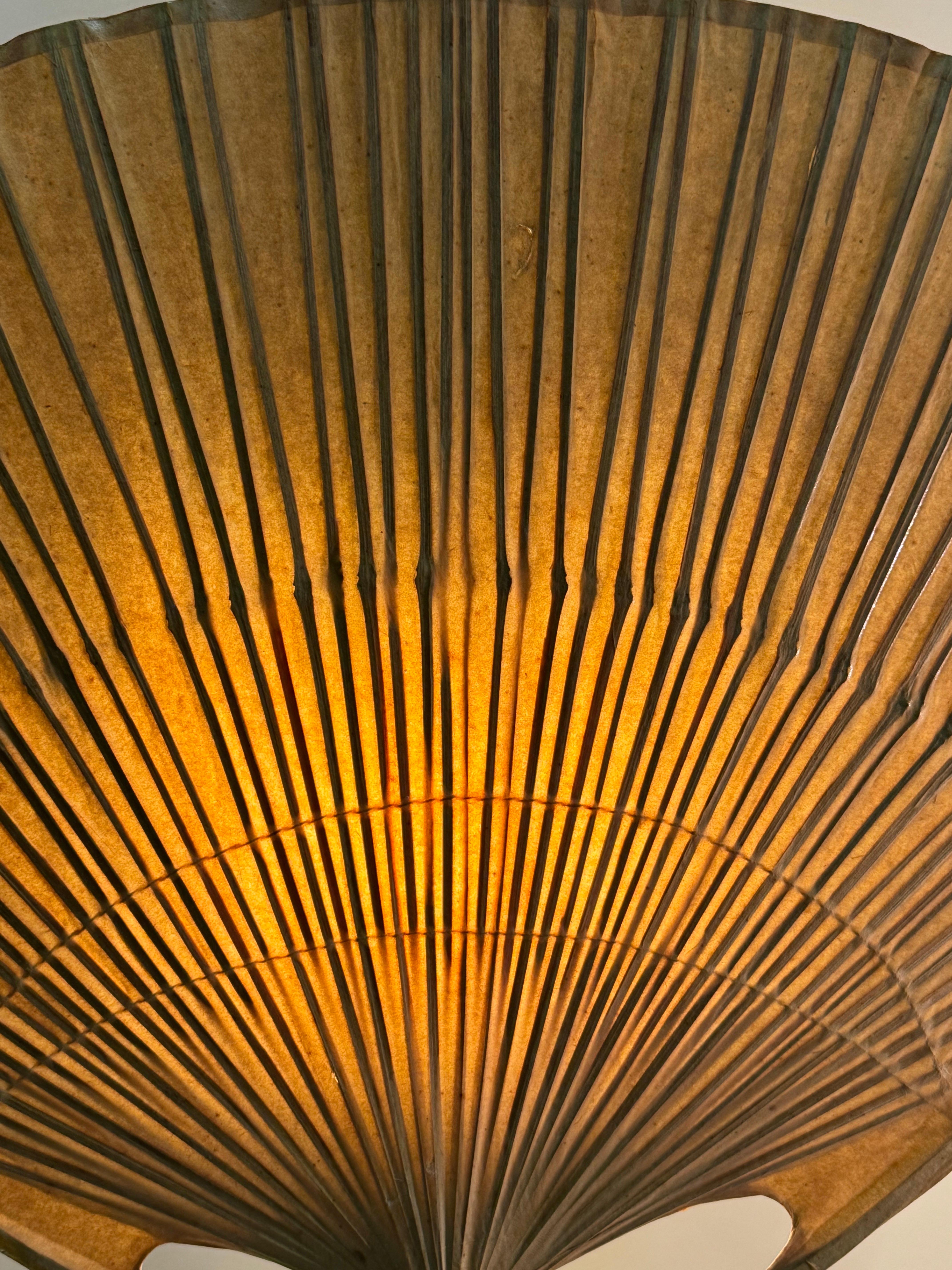 Rara lampada da tavolo Uchiwa II di Ingo Maurer, circa anni '70 in vendita 3