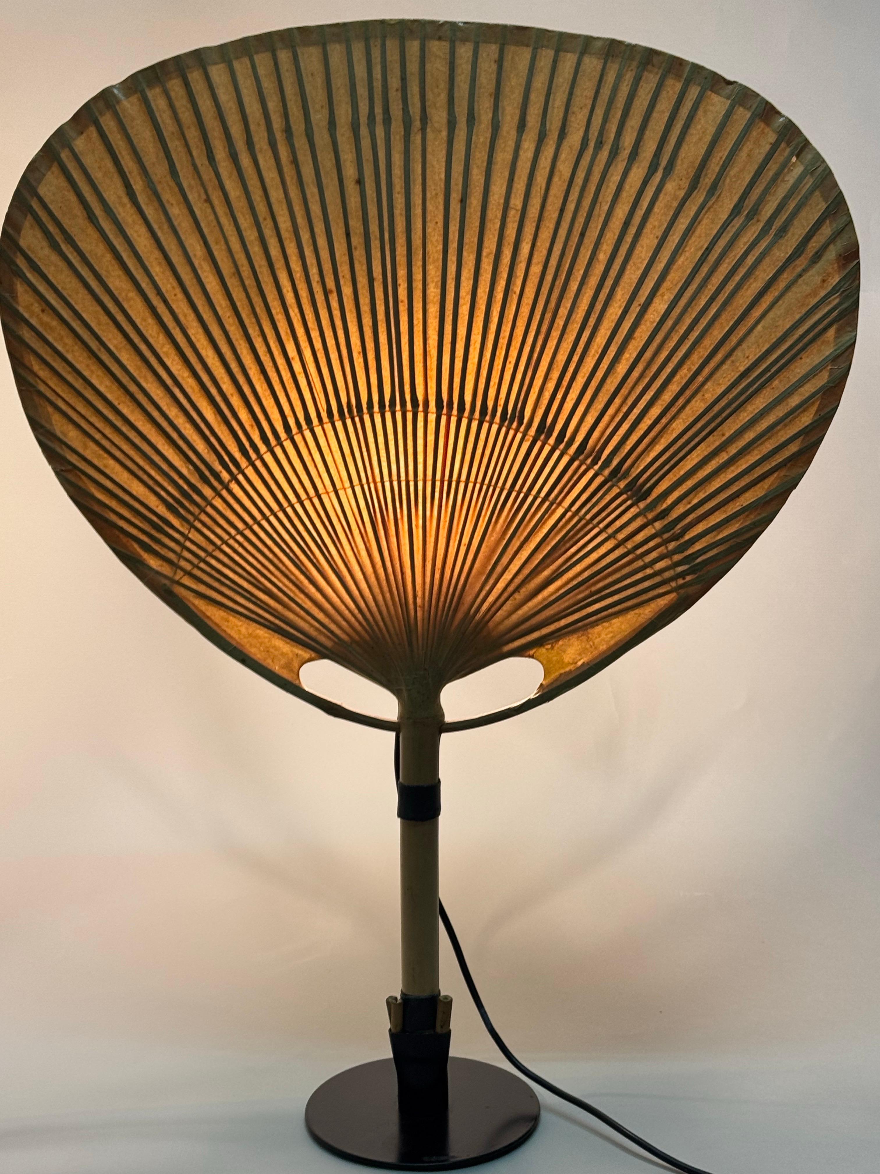 Rara lampada da tavolo Uchiwa II di Ingo Maurer, circa anni '70 in vendita 7