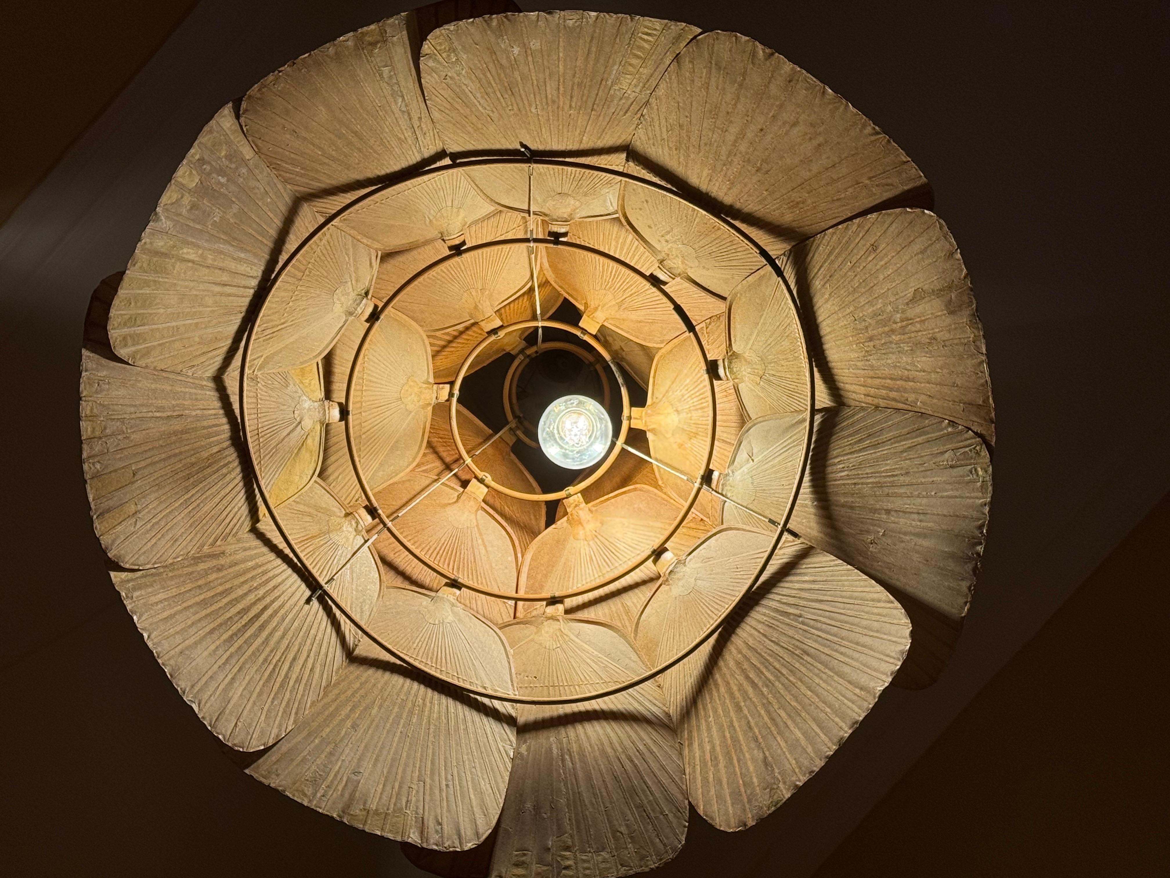 Raro lampadario Uchiwa 