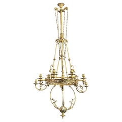 Spectacular Neoclassical Ormolu Chandelier, 18th Century