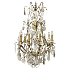 French 19th Century Louis XV Style Gilt Bronze and Crystal Chandelier