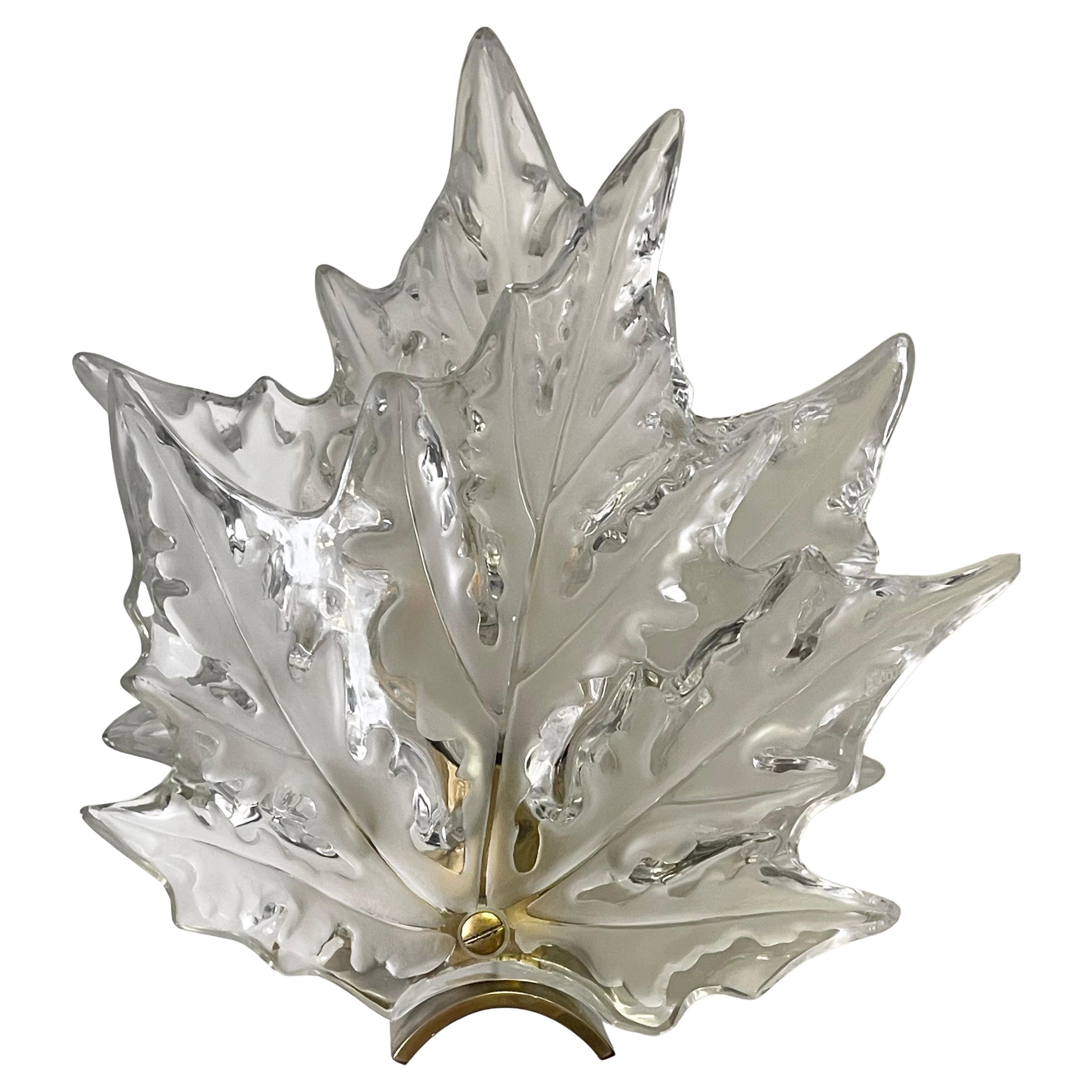 "Champs Élysées" Pair of Wall Sconces by René Lalique, France, 1960s For Sale