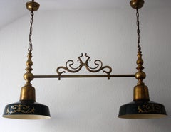 Extra Large Billiard, Snooker, Poker or Kitchen Island Chandelier, Brass Lamp