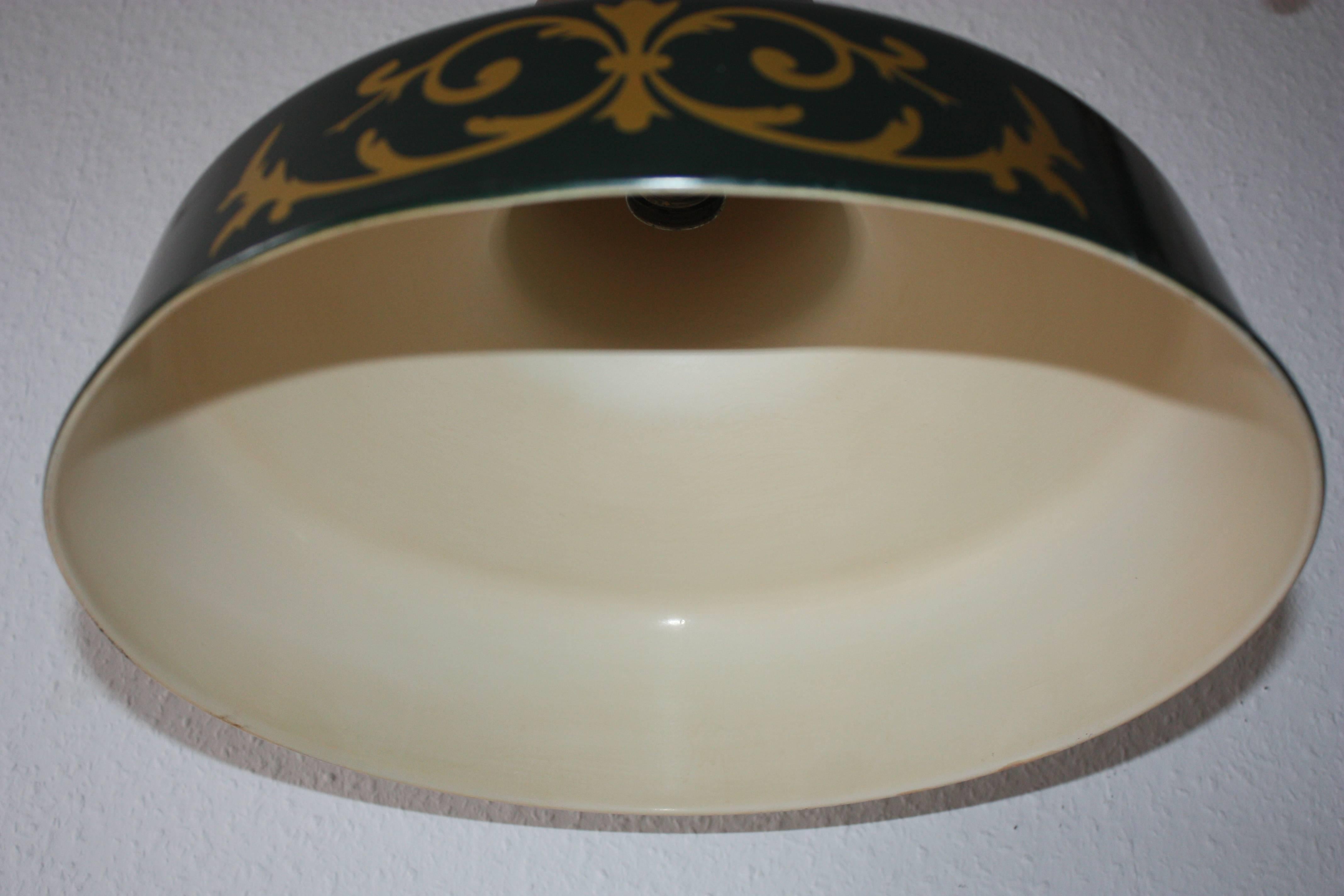 Lacquered Extra Large Billiard, Snooker, Poker or Kitchen Island Chandelier, Brass Lamp