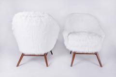 1950s Faux Fur Armchairs
