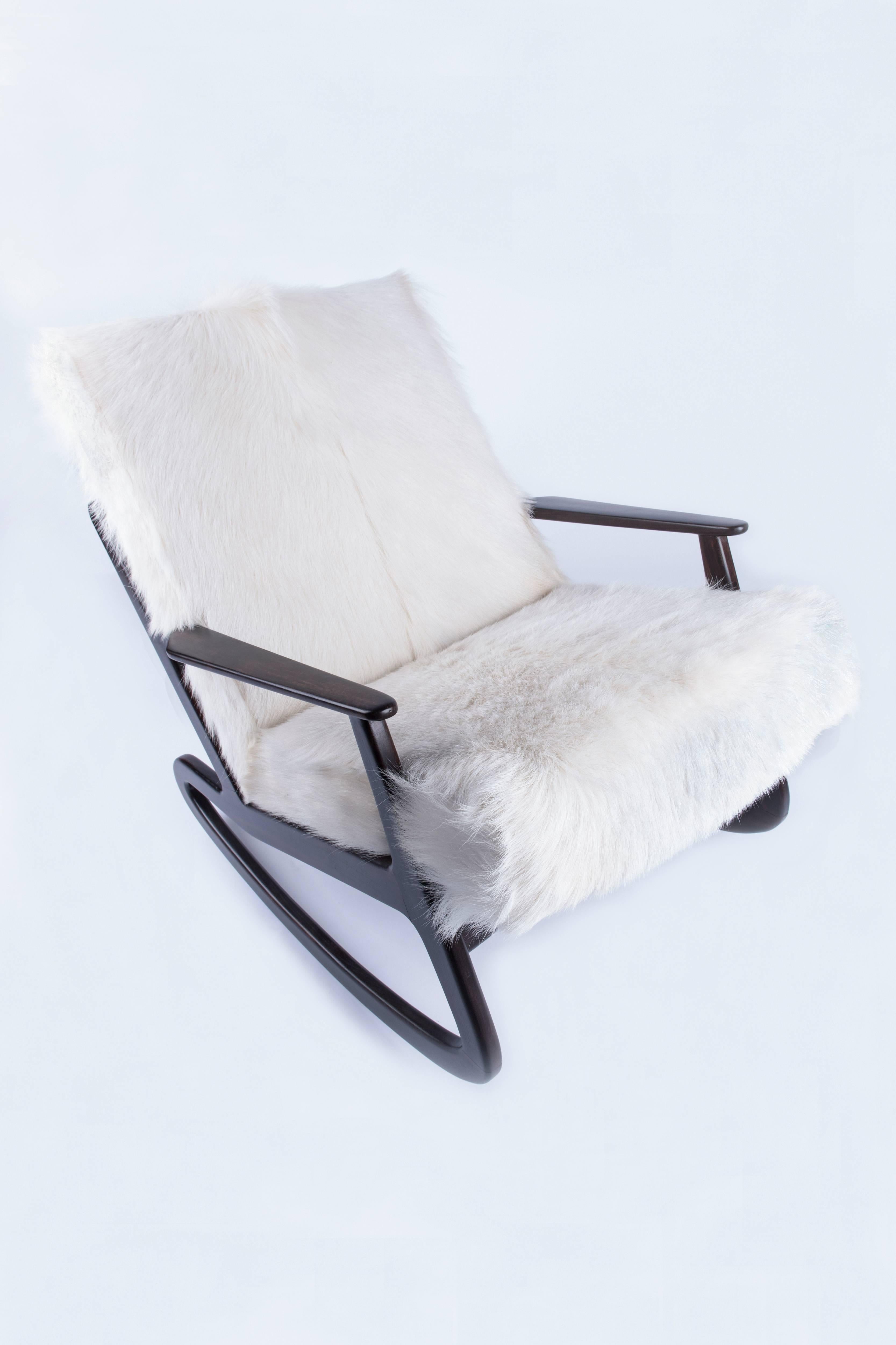 Mid-Century Modern Italian Rocking Chair For Sale 3