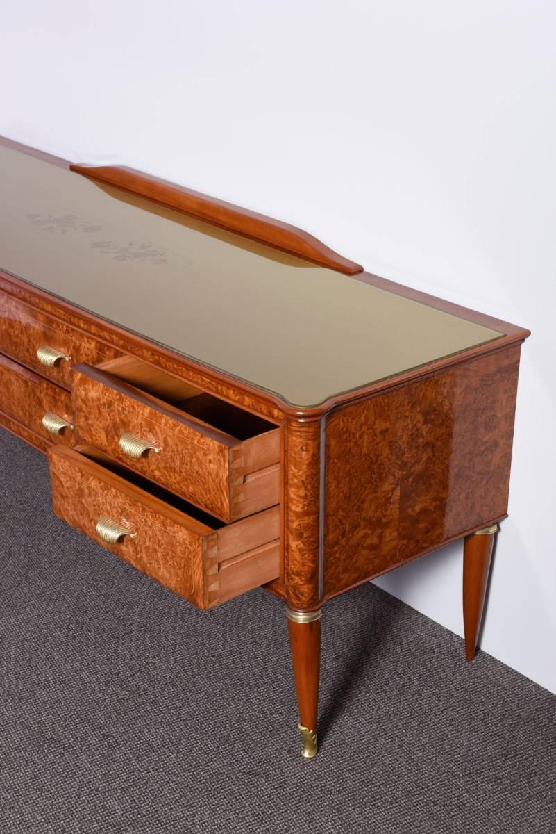 Polished Italian Mid-Century Chest