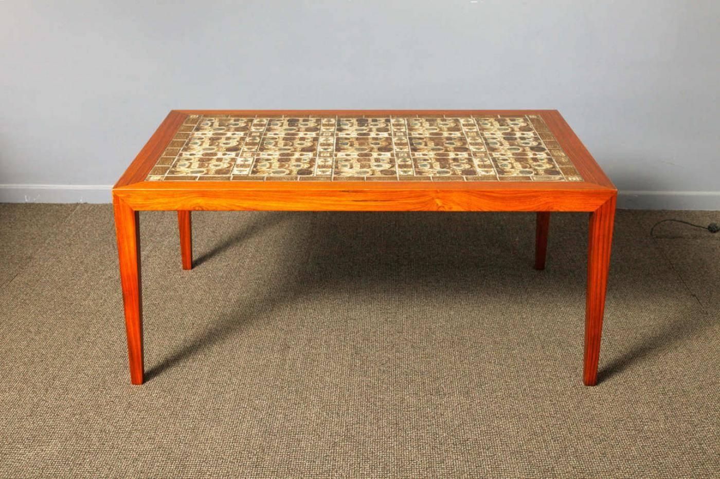 Danish Sofa Table Designed by Severin Hansen For Sale