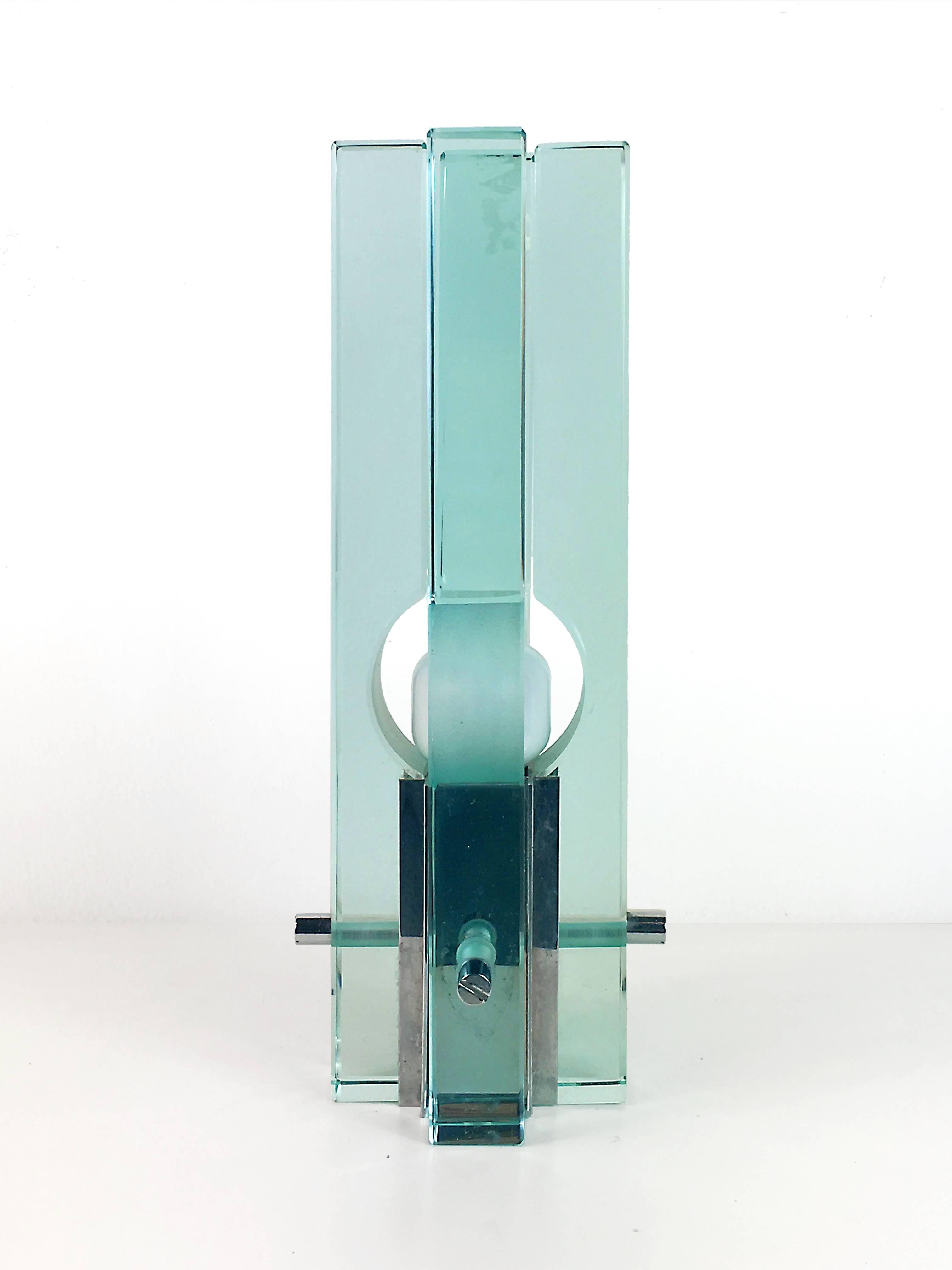 Mid-20th Century Glass Table Lamp by Gallotti e Radice
