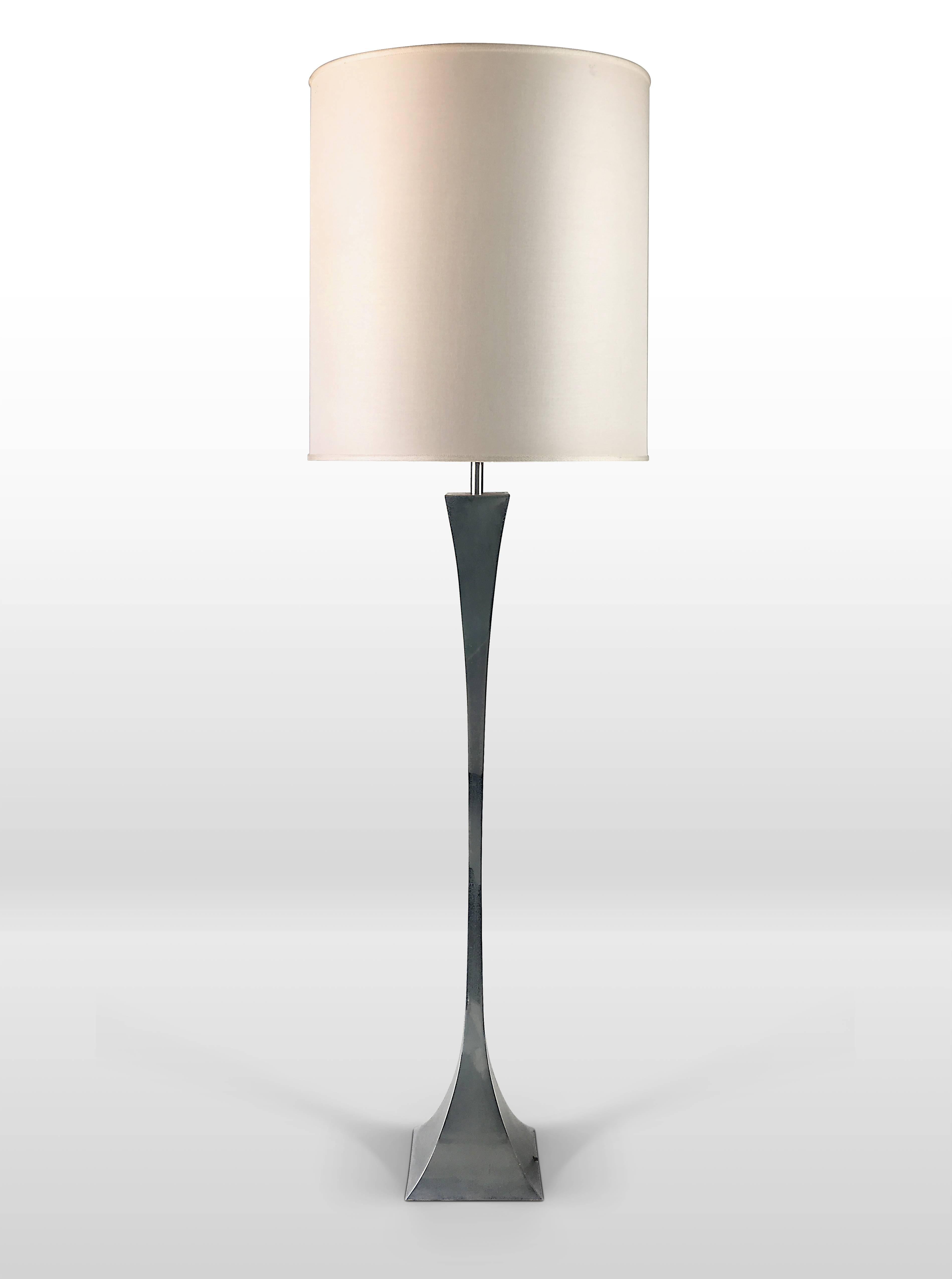 Modern Chromed Floor Lamp by Montagna Grillo and A. Tonello