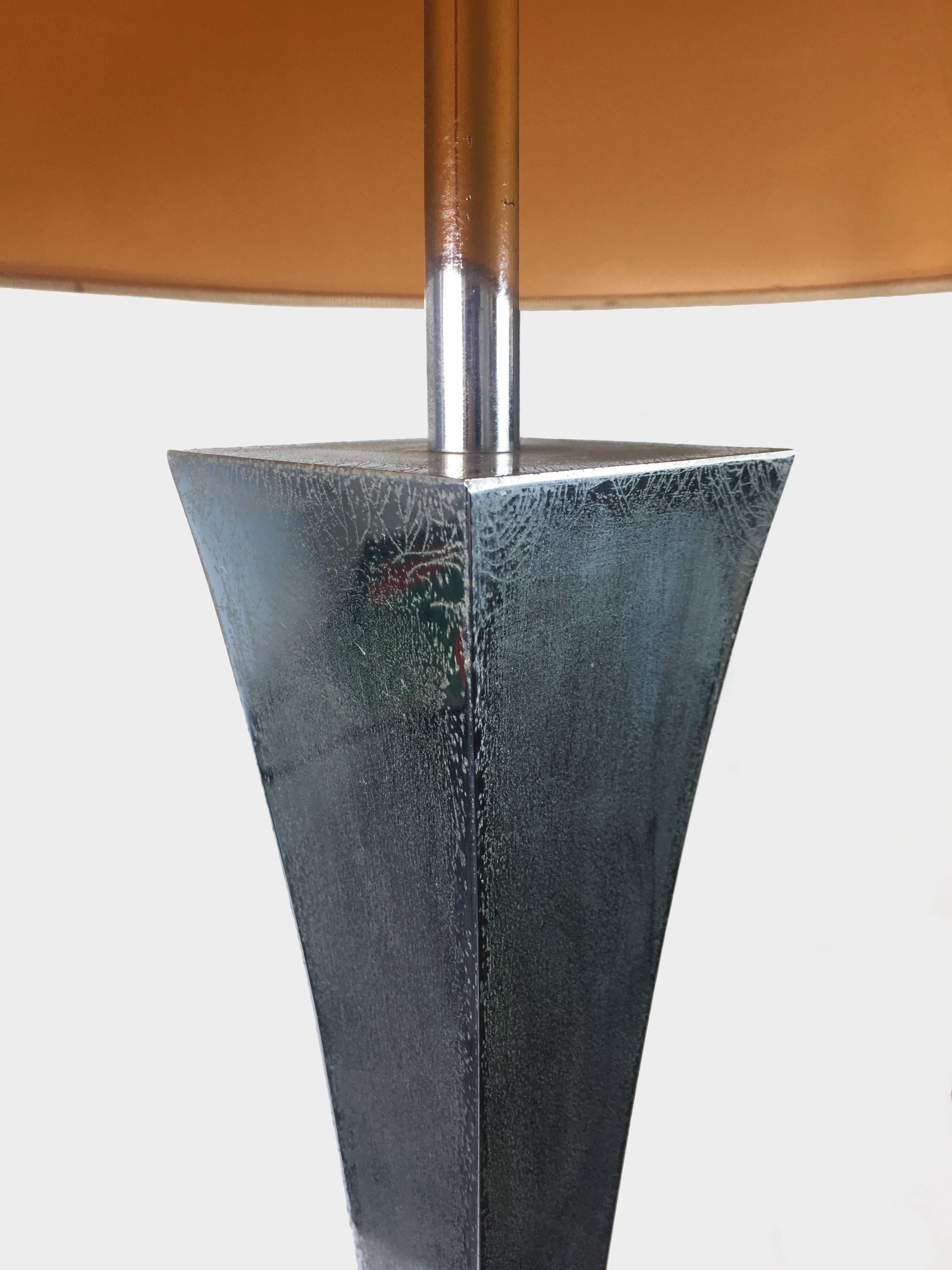 Chromed Floor Lamp by Montagna Grillo and A. Tonello In Fair Condition In Milano, Lombardia