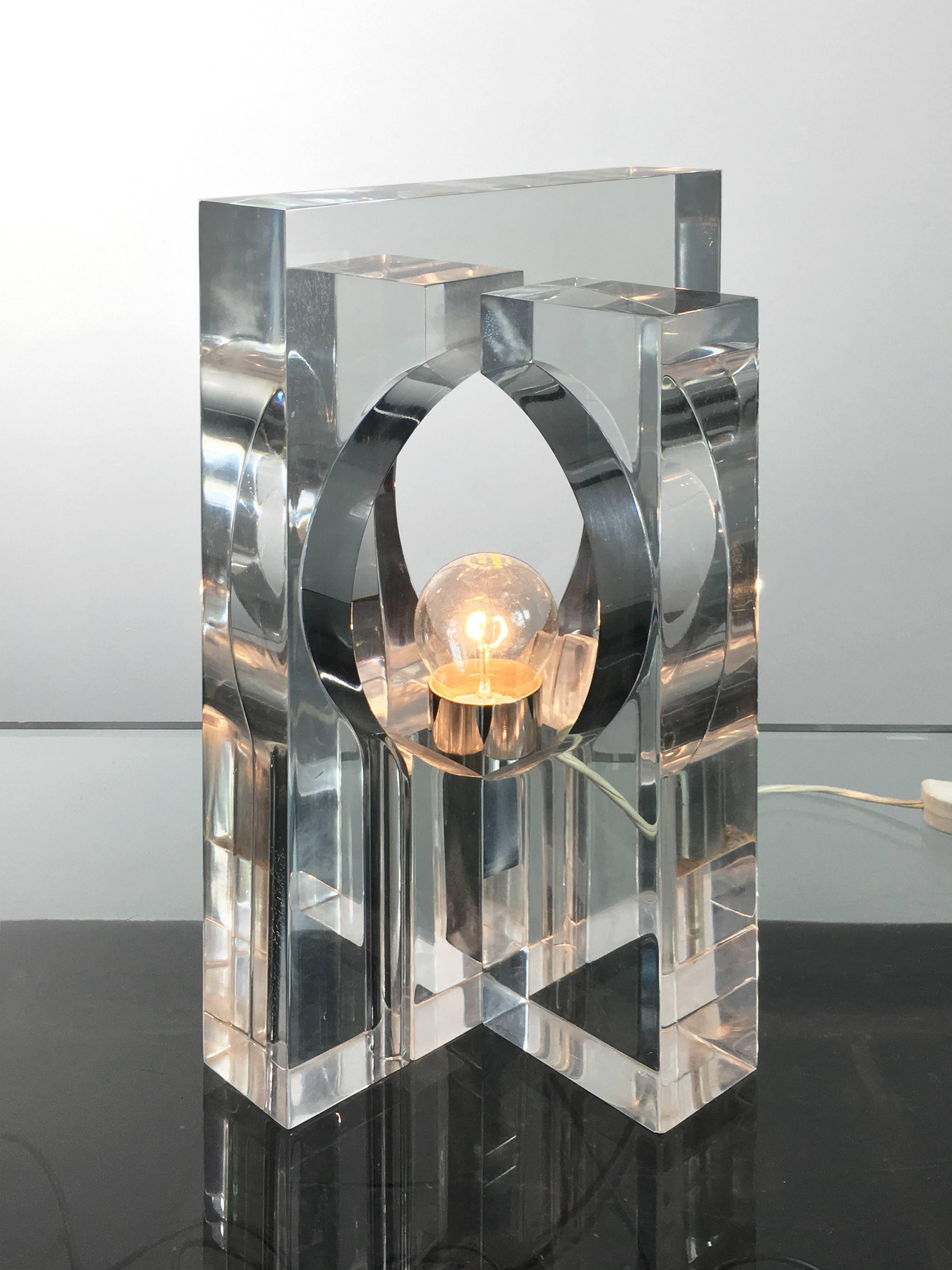 Transparent Plexiglass Lamp 1