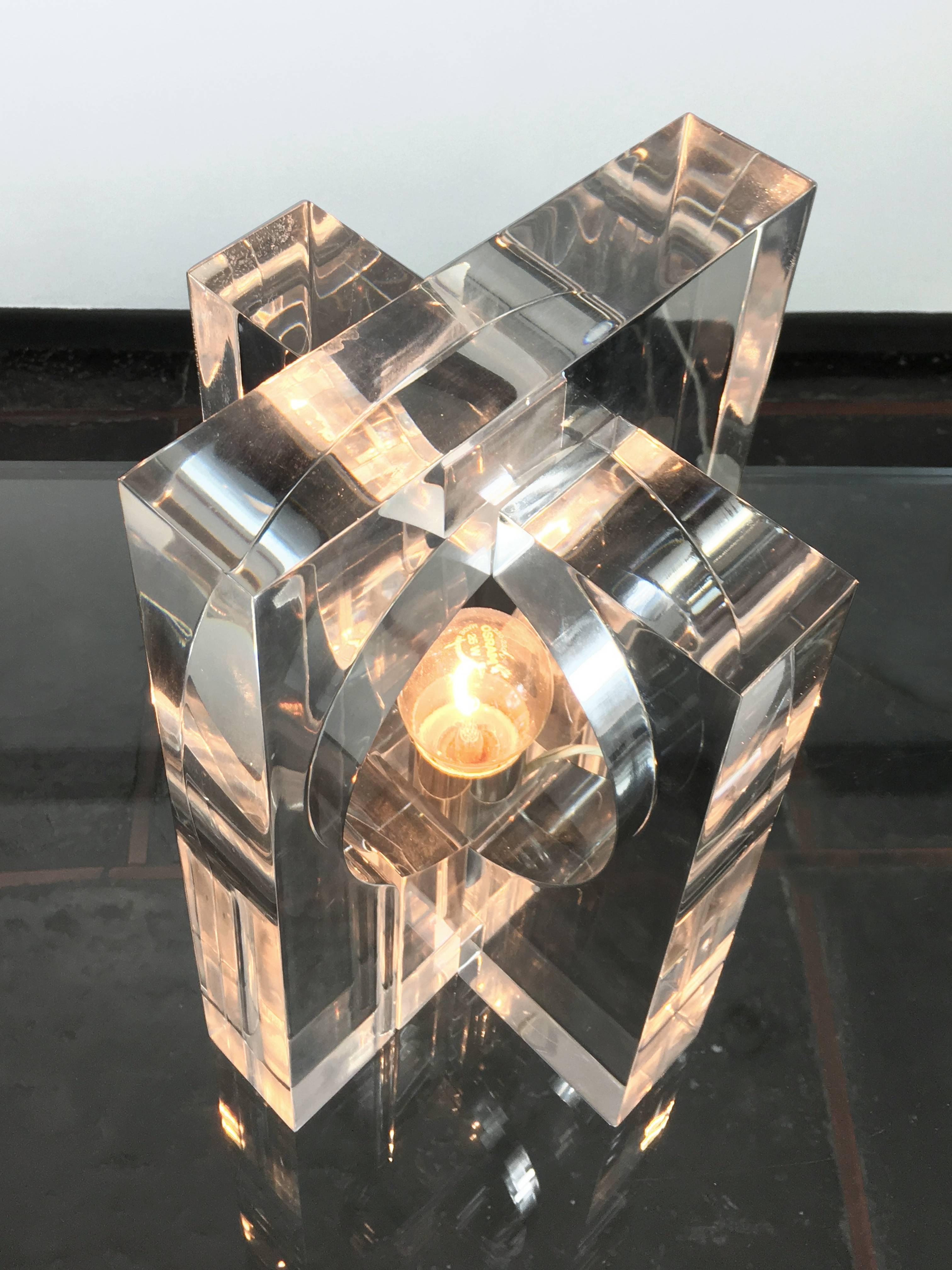 Transparent Plexiglass Lamp 2