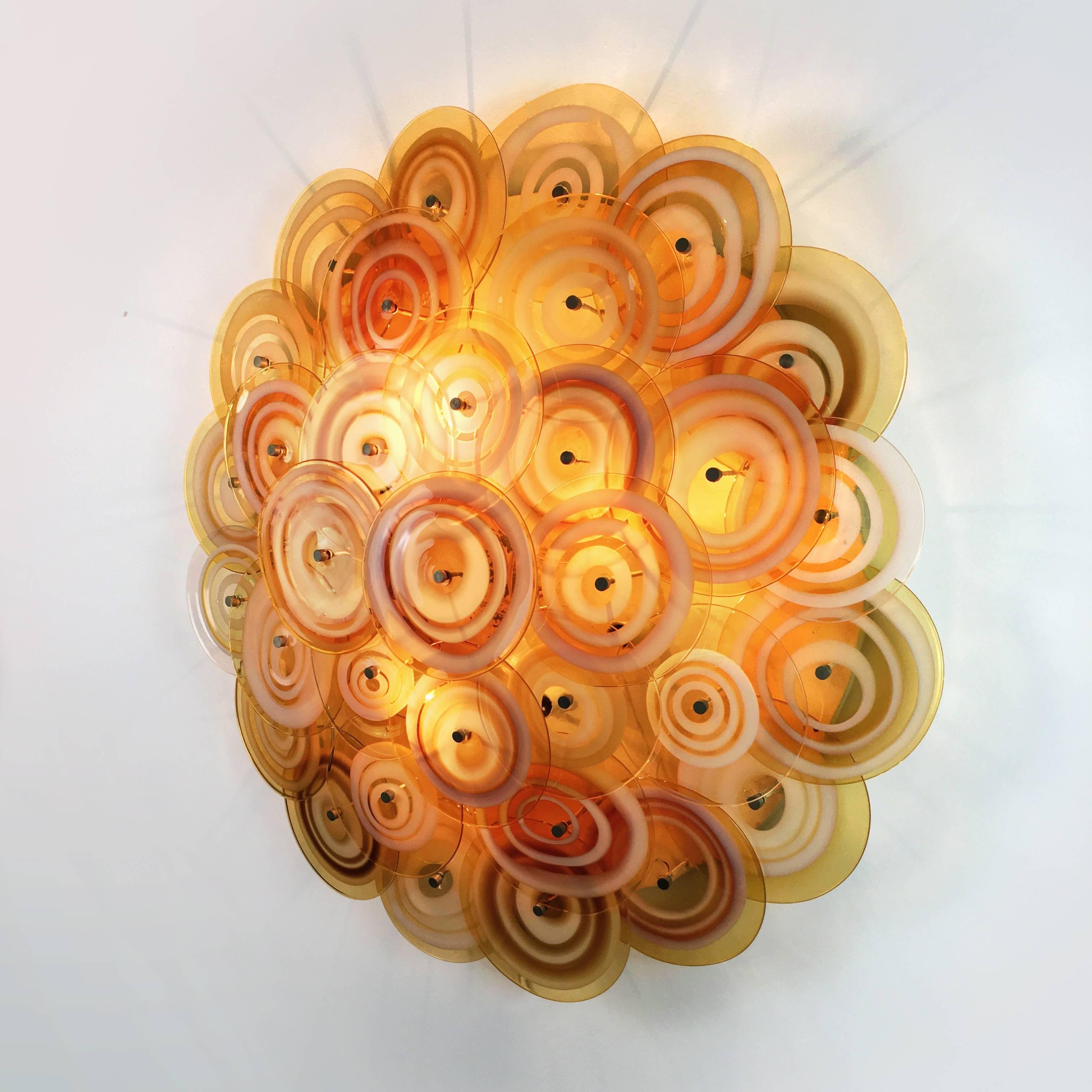 La Murrina Murano Glass Lamp by Gianmaria Potenza In Good Condition In Milano, Lombardia