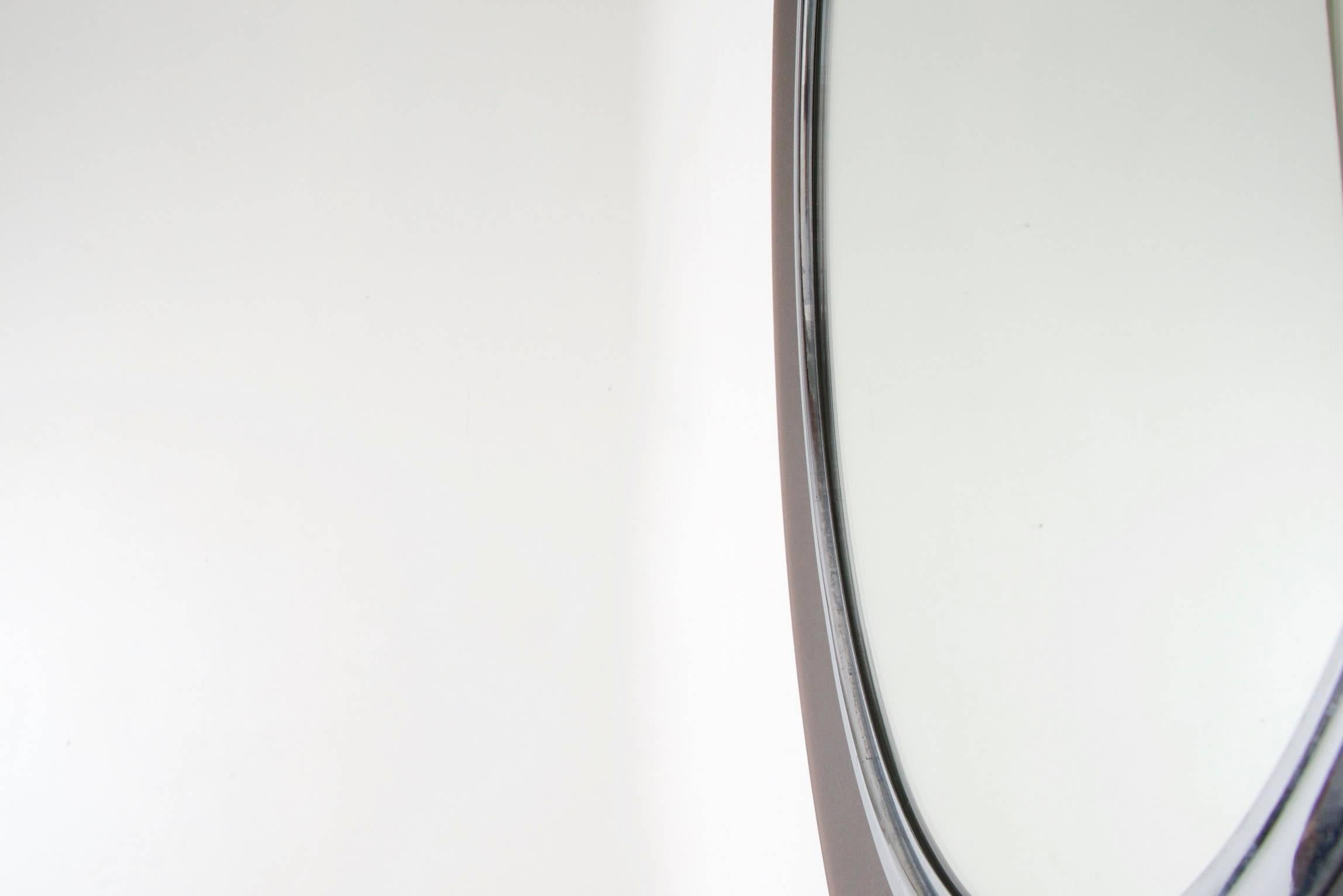 Max Ingrand for Saint Gobain, Circular Glass Mirror, 1967 In Excellent Condition In Paris, FR